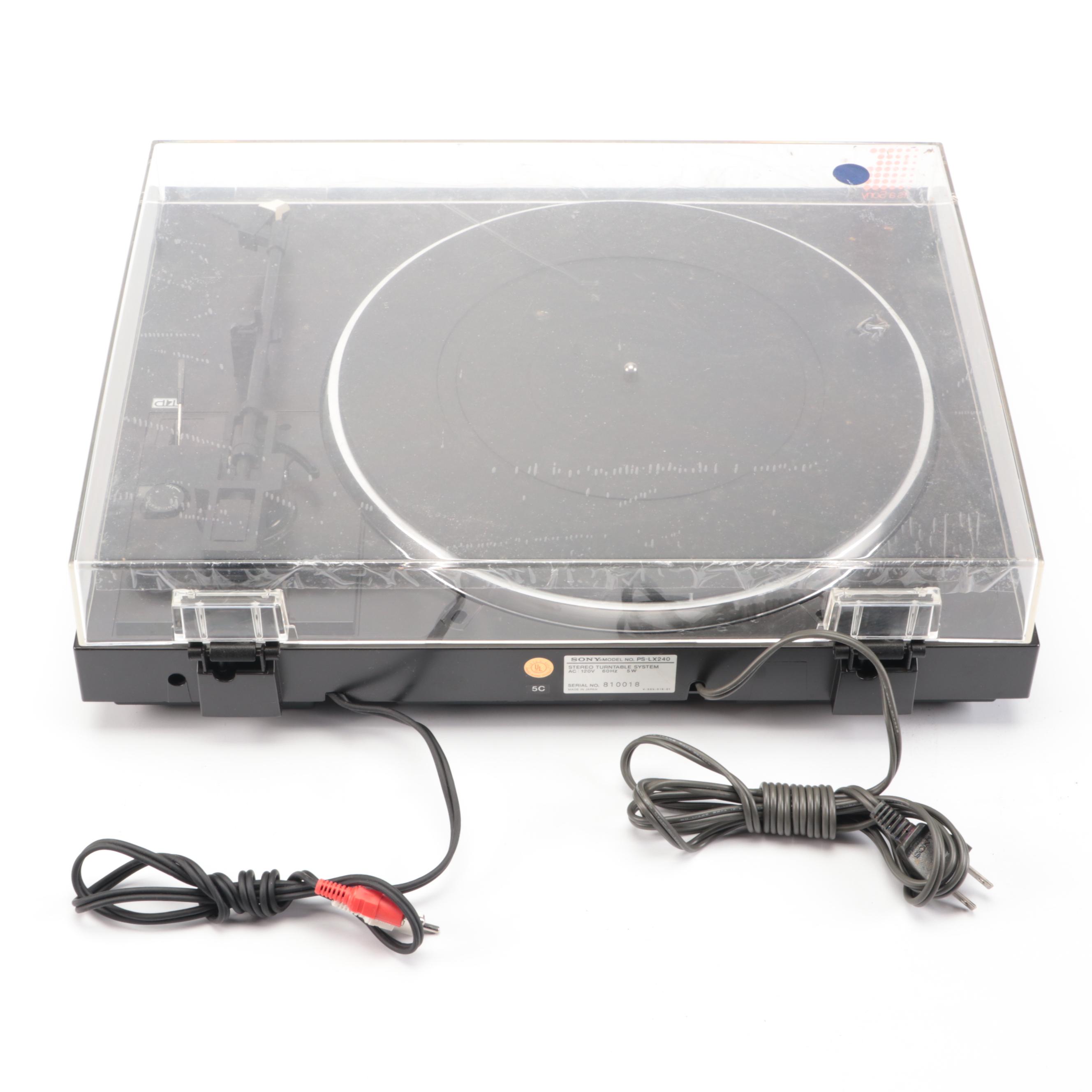 Sony Automatic Stereo Turntable System PS-LX240