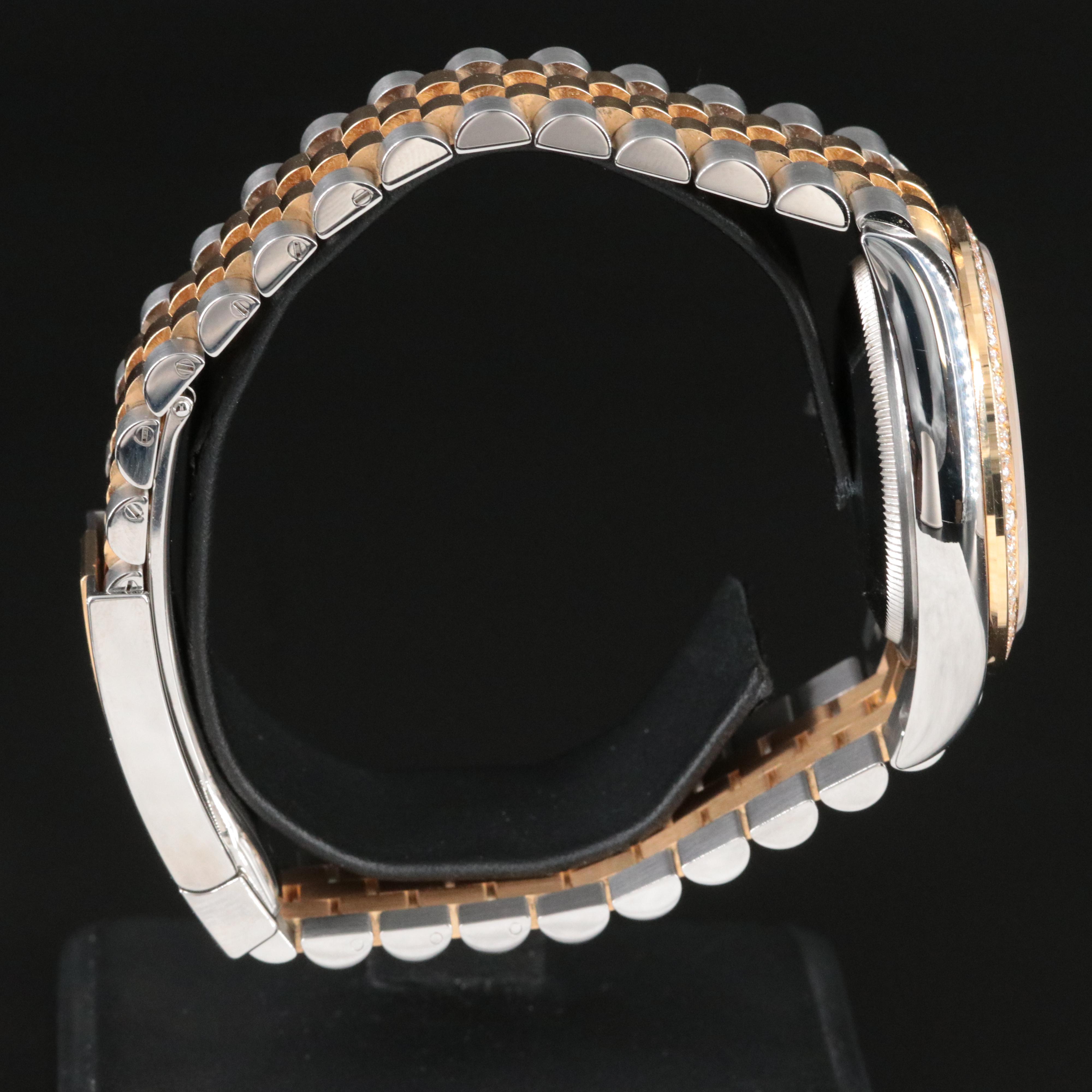 Rolex Datejust 36 Factory Diamonds Palm Motif Model 126283 Watch