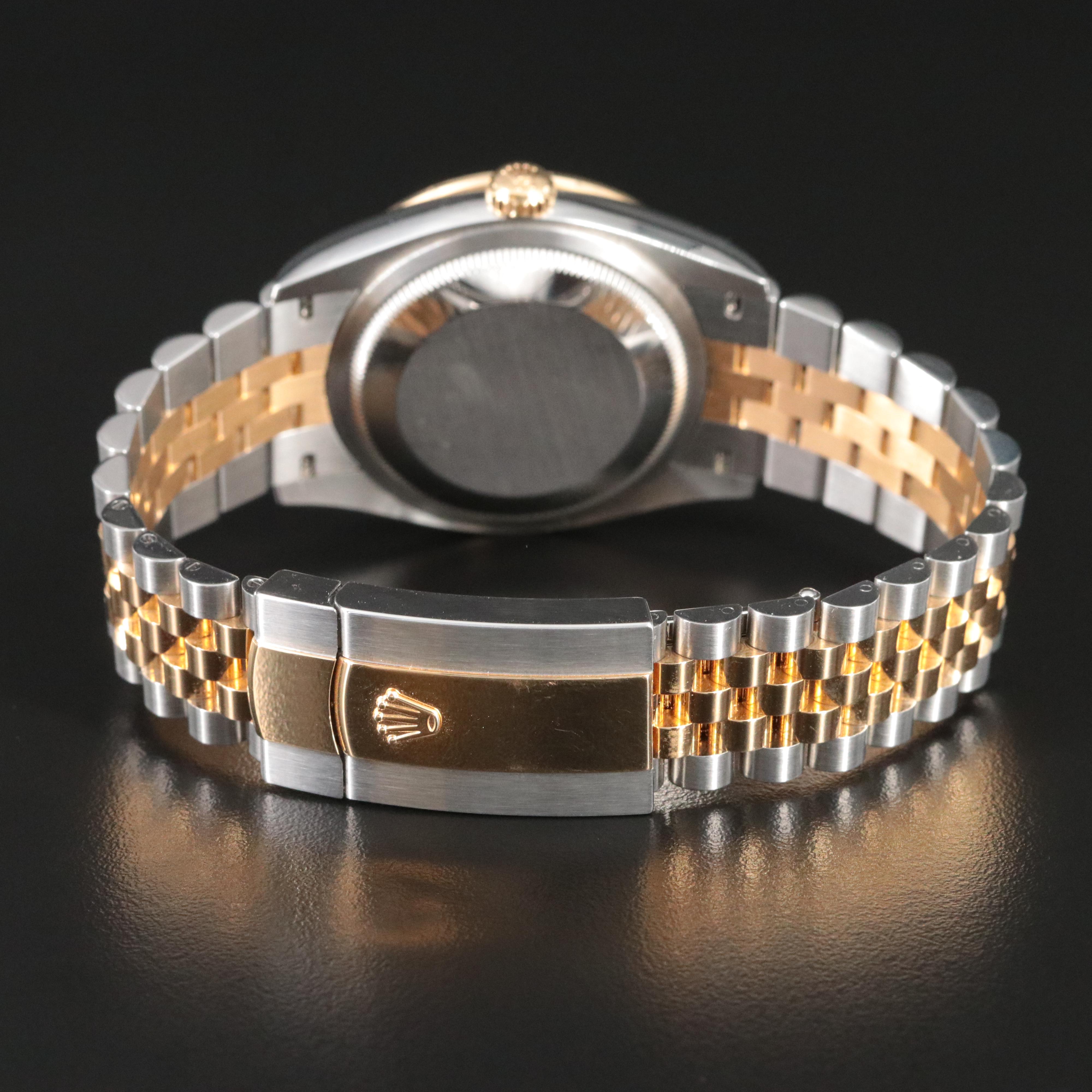 Rolex Datejust 36 Factory Diamonds Palm Motif Model 126283 Watch