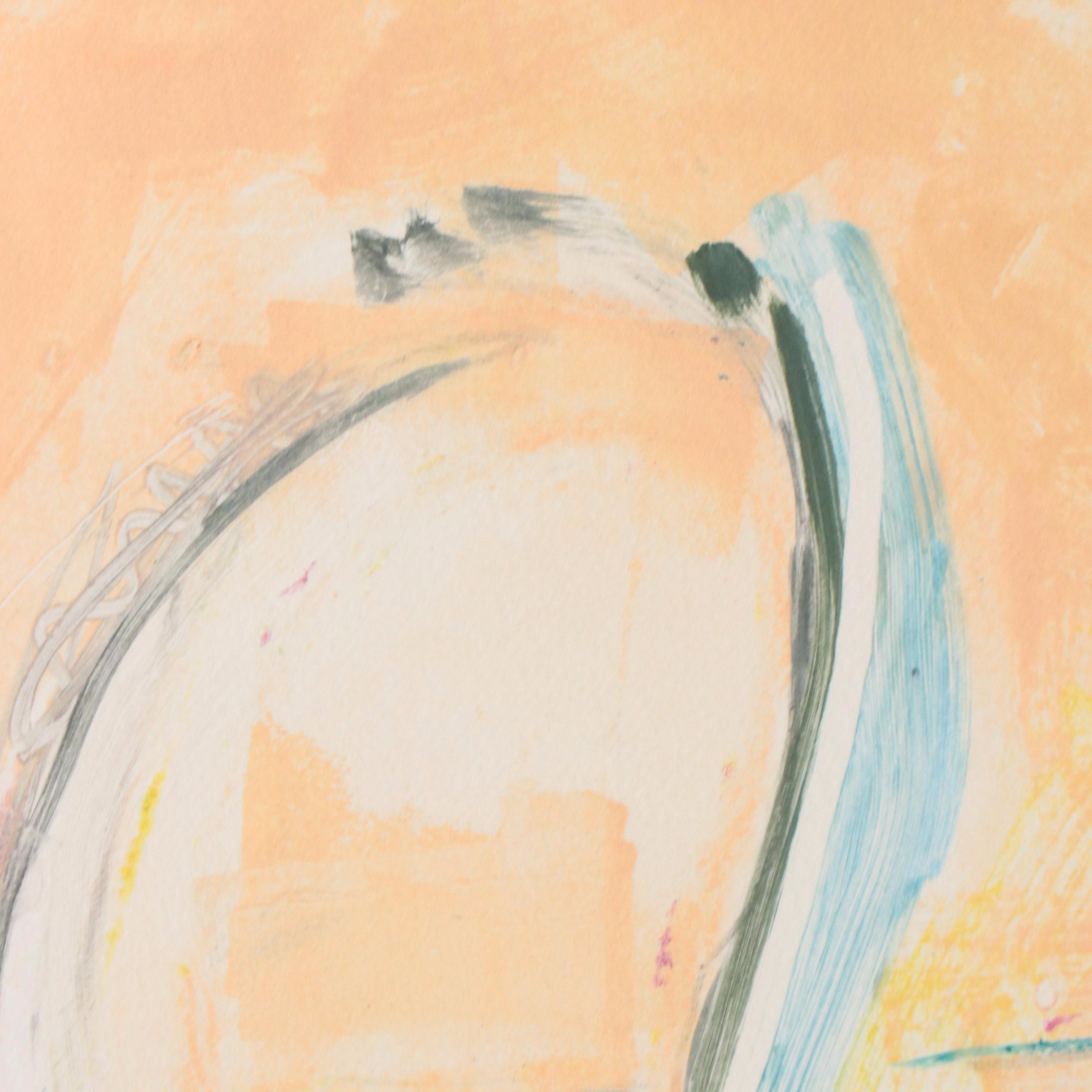 Rita Mallet Blasser Multicolor Monoprint "Discard III," Circa 2000