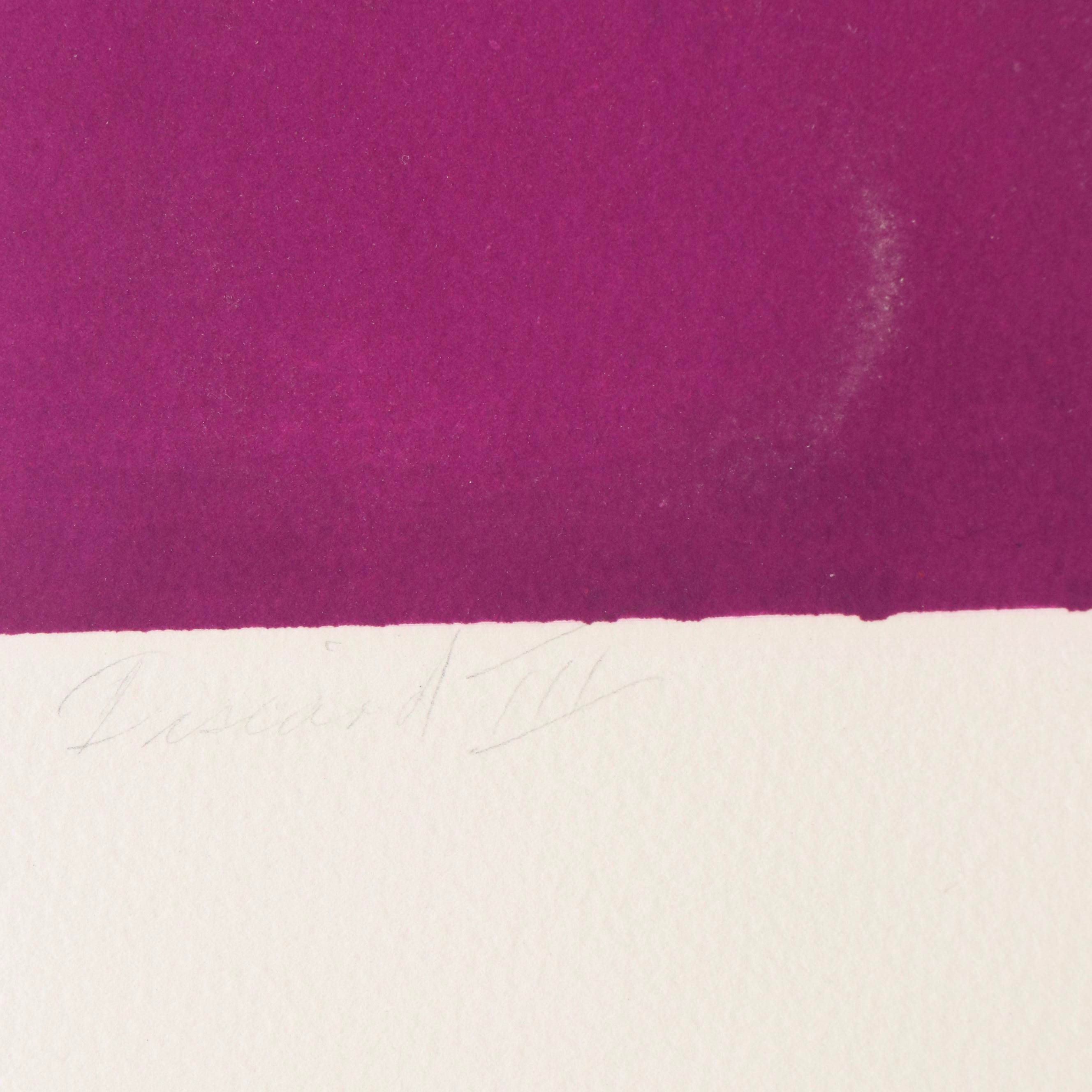 Rita Mallet Blasser Multicolor Monoprint "Discard III," Circa 2000