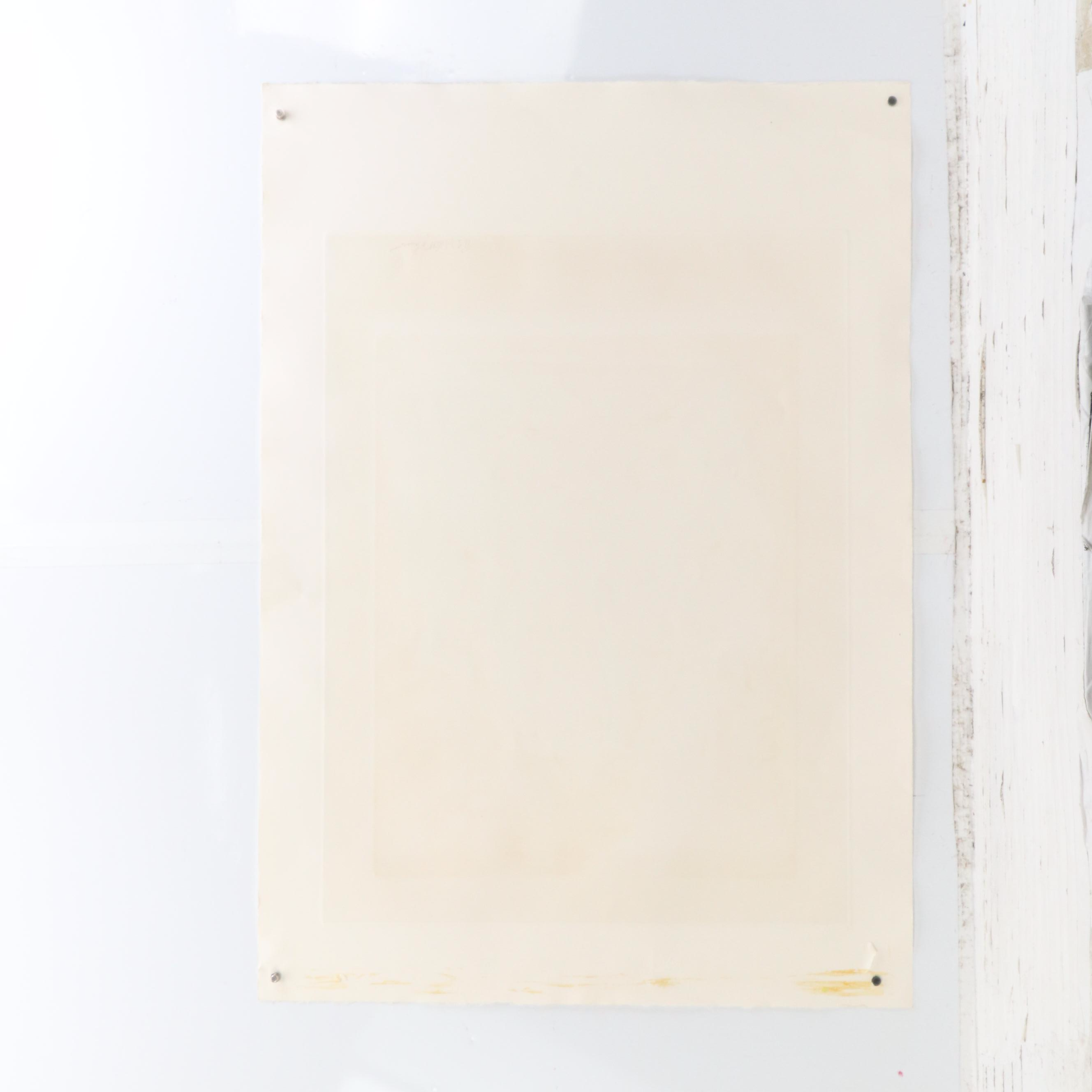 Rita Mallet Blasser Multicolor Monoprint "Discard III," Circa 2000