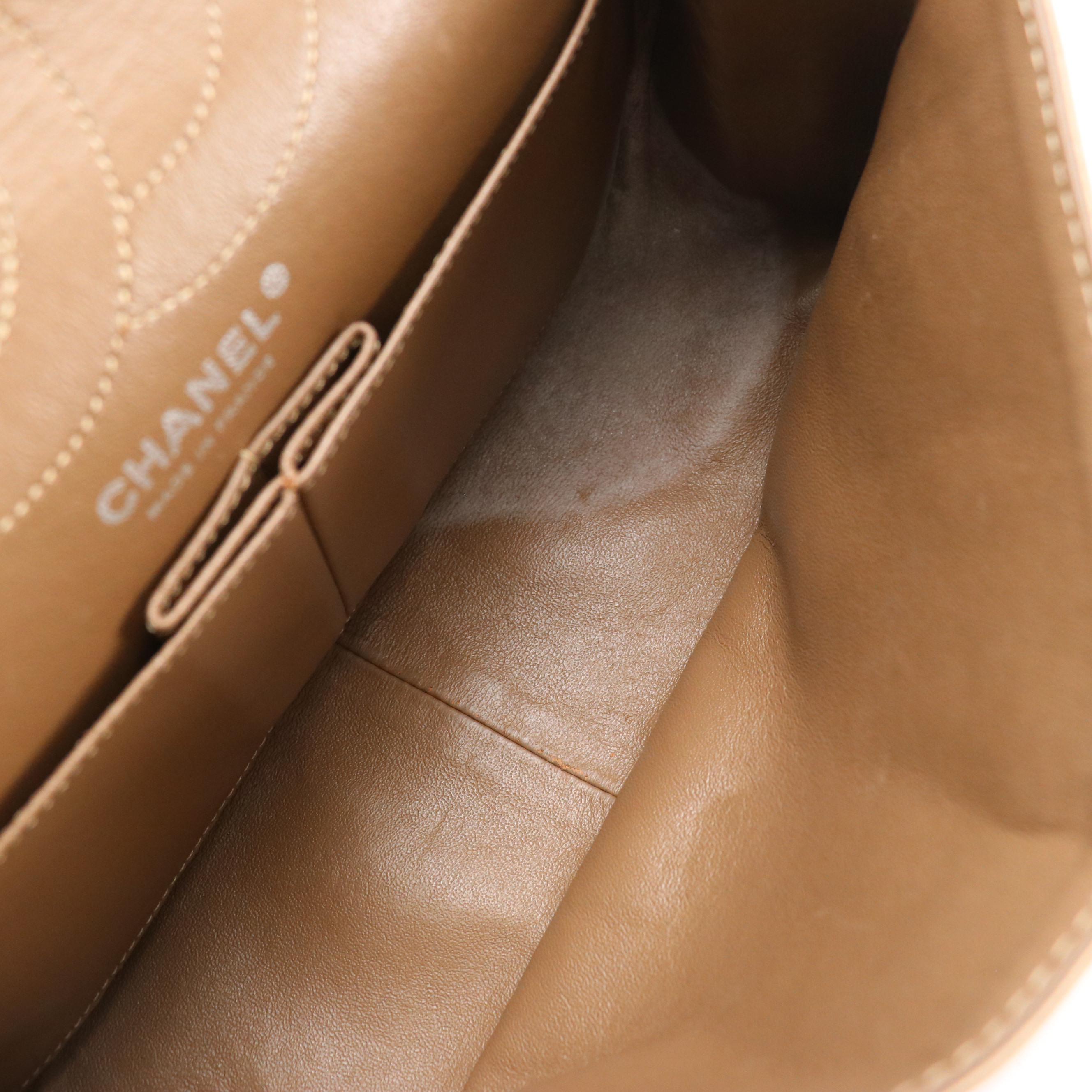 Chanel 2.55 Reissue Mademoiselle Flap Bag in Bronze Metallic Crinkled Calfskin