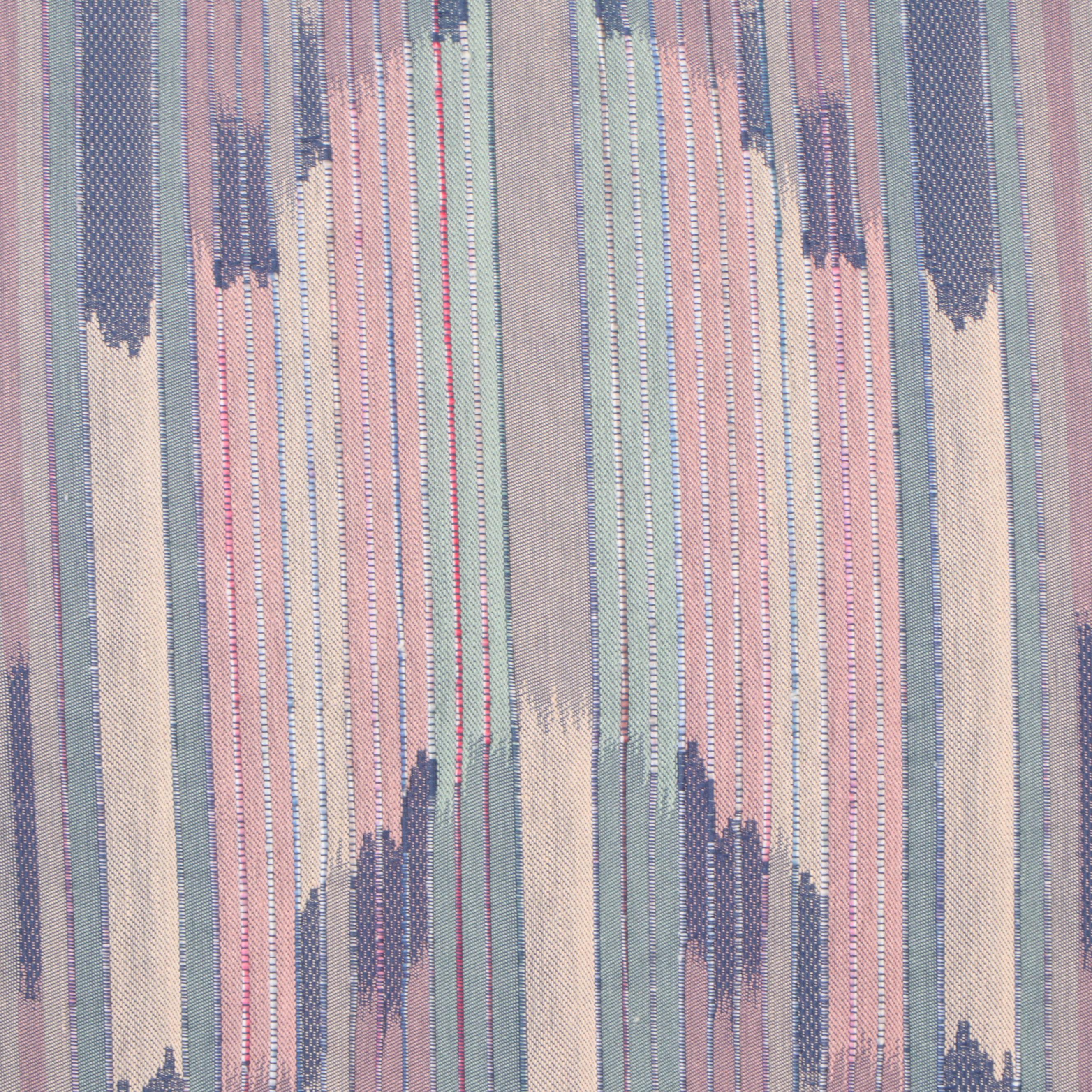 Lee Furniture Upholstered Armchair with Ottoman, Late 20th Century