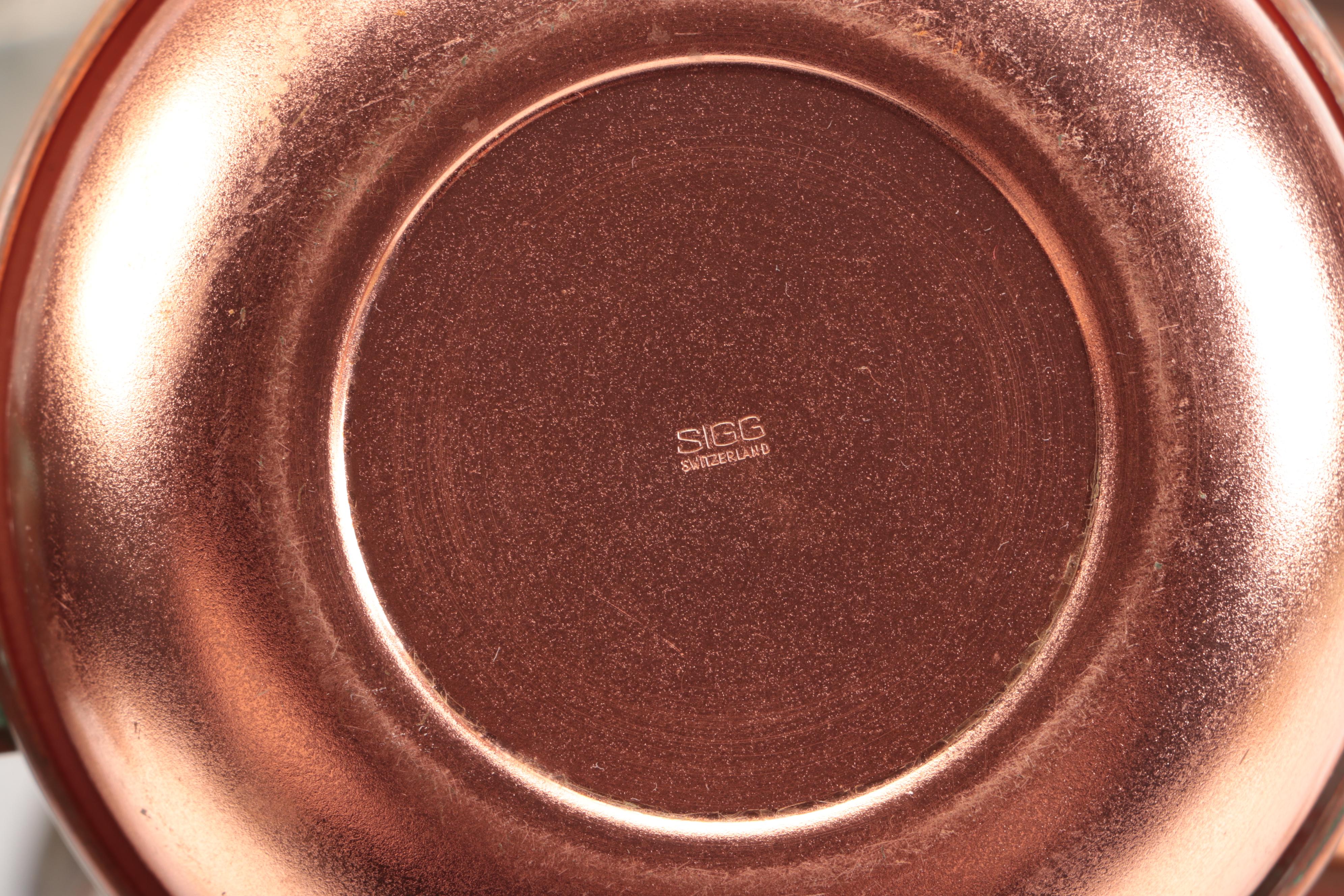 Scalloped Copper Bowl, Copper Chafing Dishes, and More Serveware