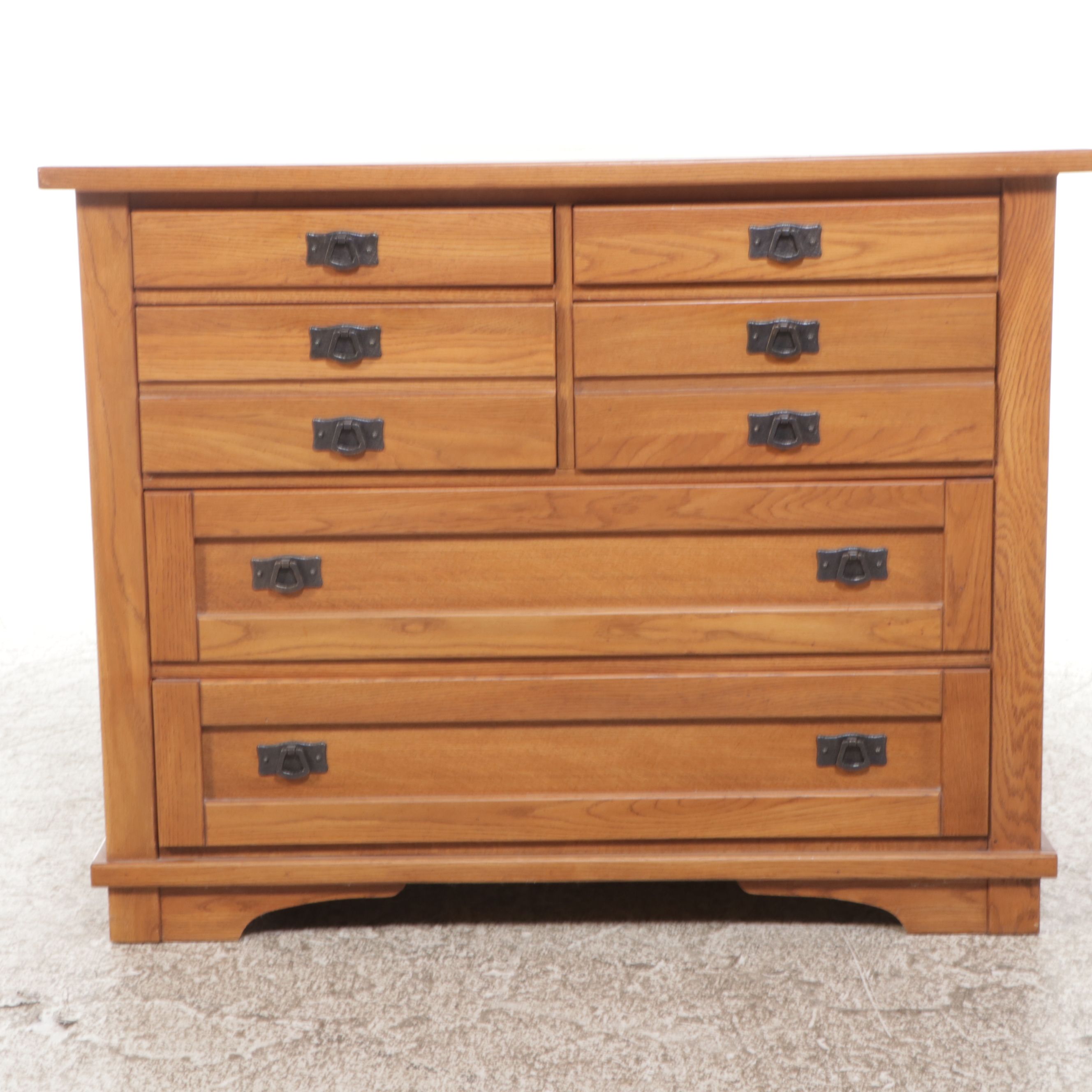 Arts & Crafts Style Oak Dresser