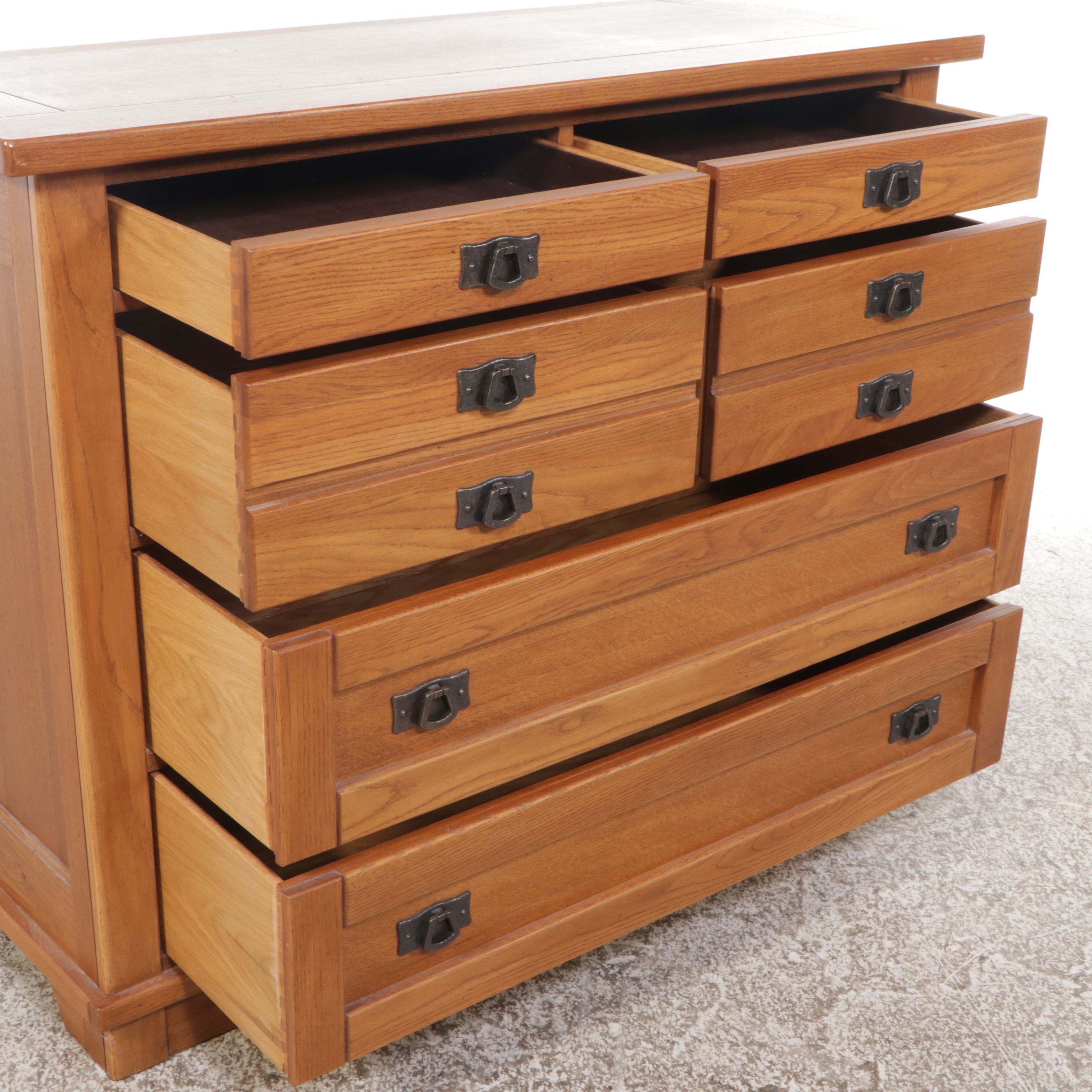 Arts & Crafts Style Oak Dresser