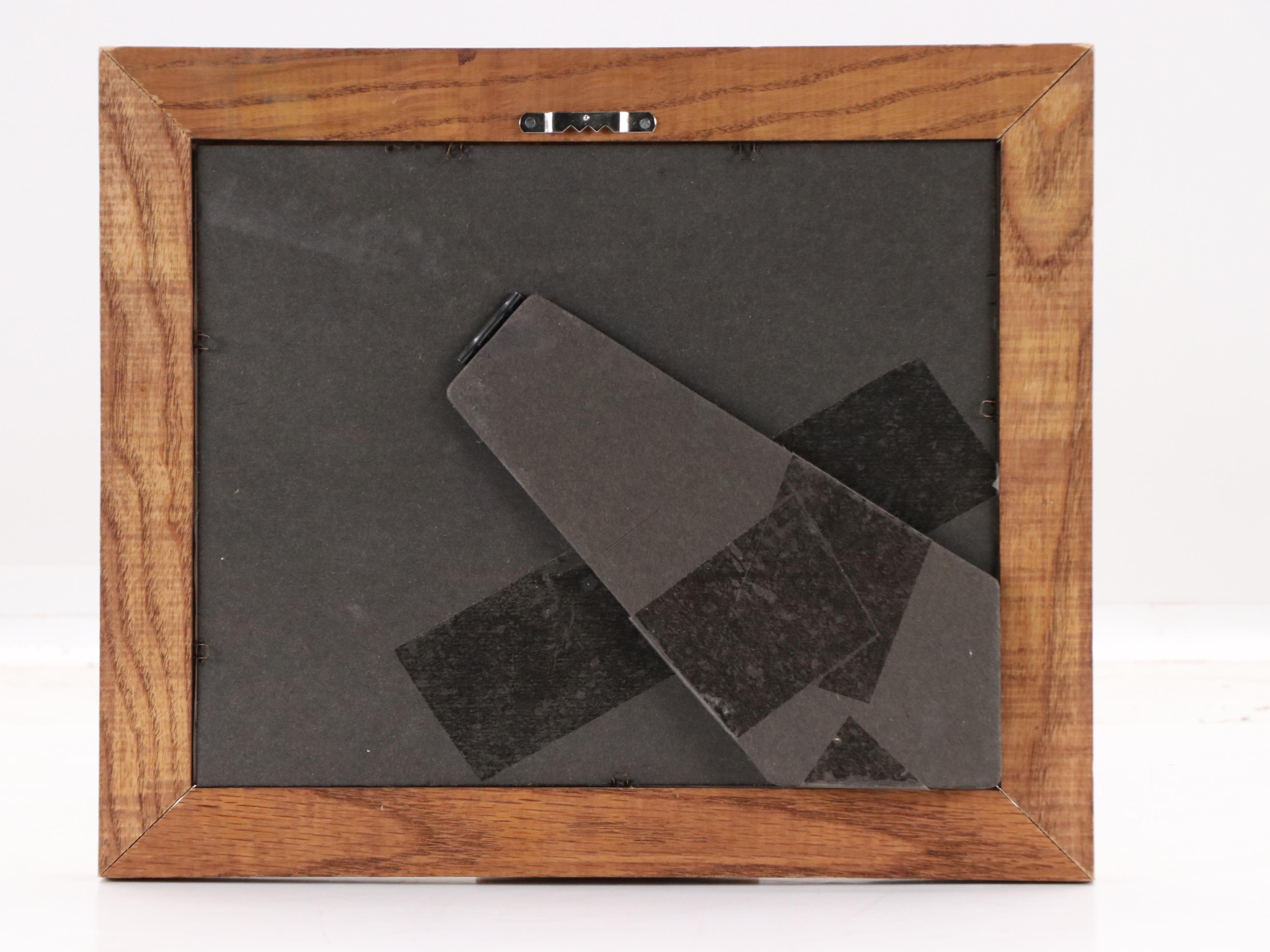 Watercolor Painting of Atmospheric Aquatic Landscape With Trees, 1986