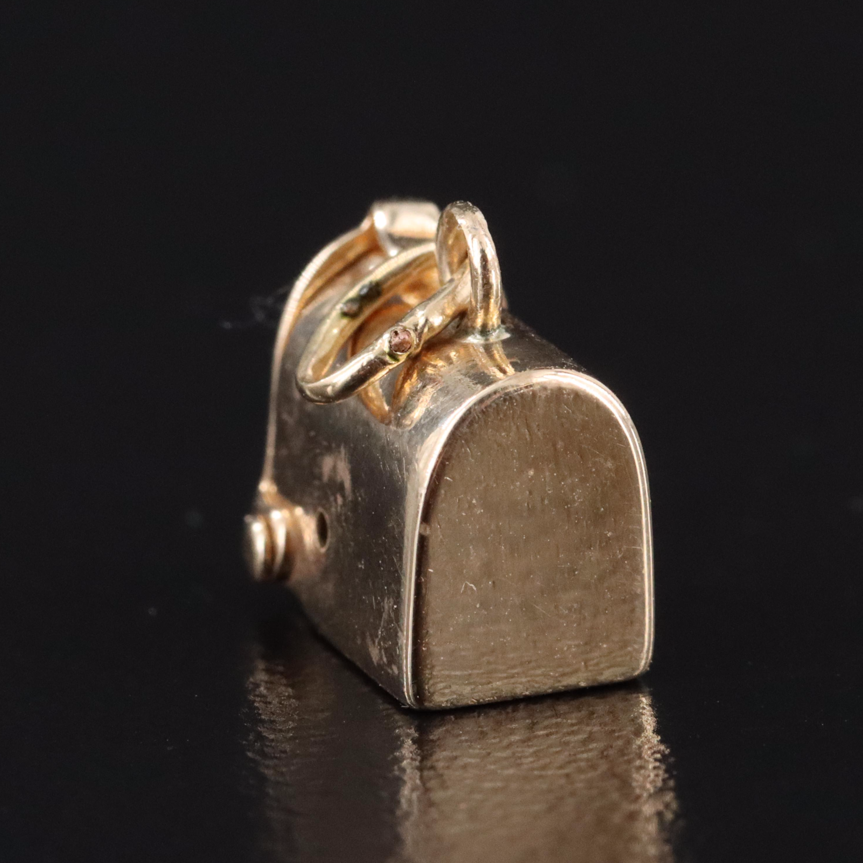 14K Articulated Mail Box Charm