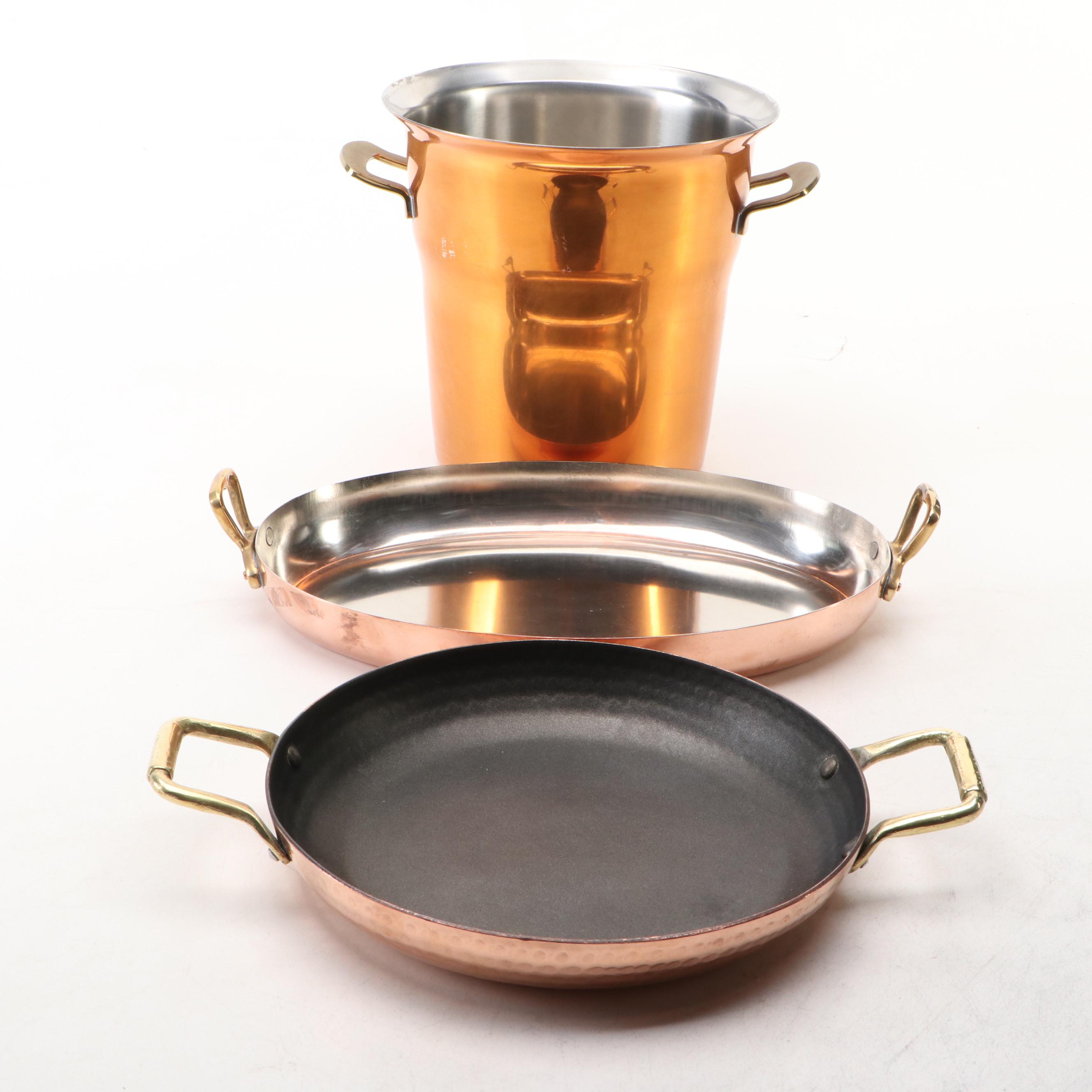 Culinox Wine Chiller with Other Copper Plated Cookware