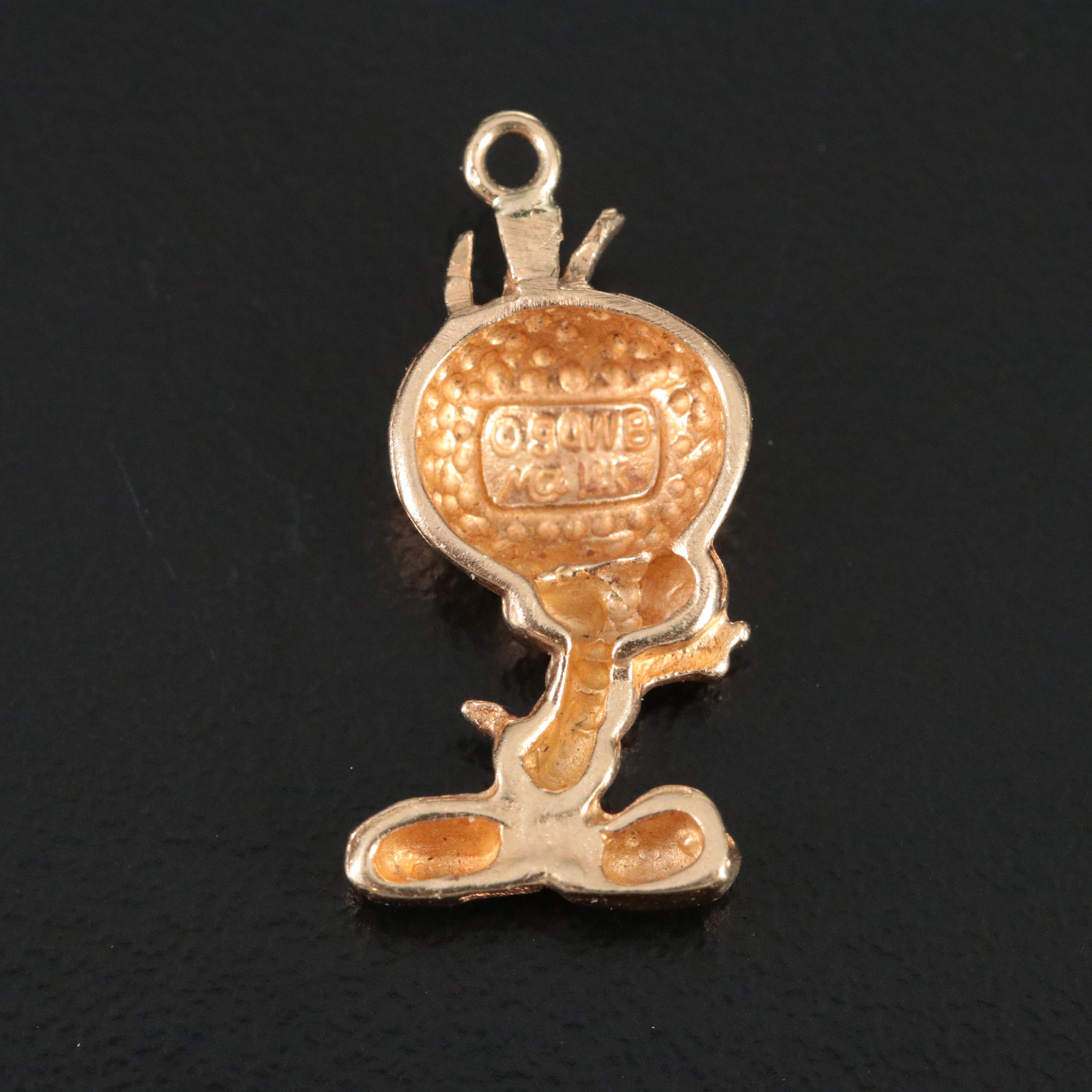 Warner Brothers 14K Tweety Bird Pendant
