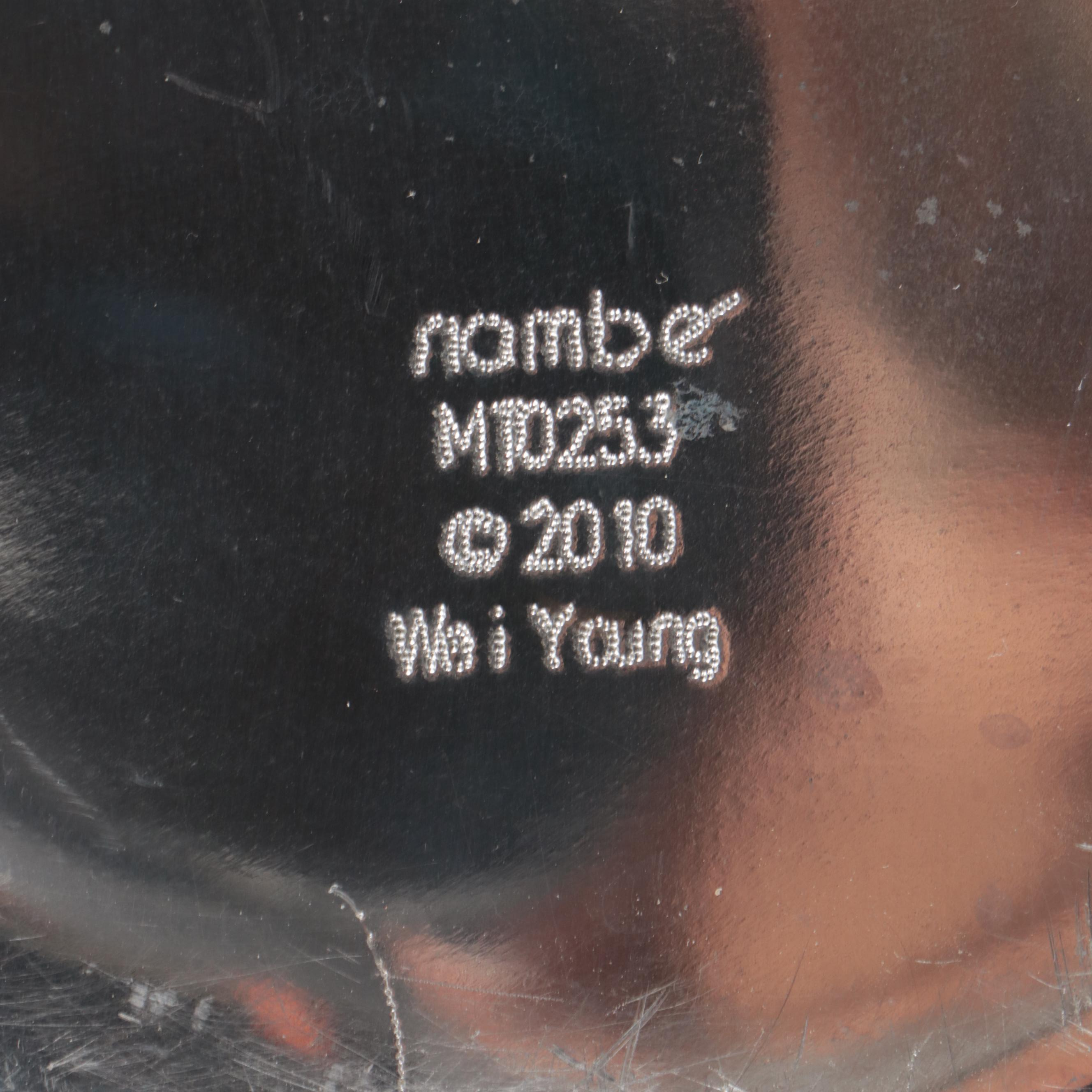 Nambé "Scoop" Chip and Dip Bowl and Ice Bucket with Wooden Lid