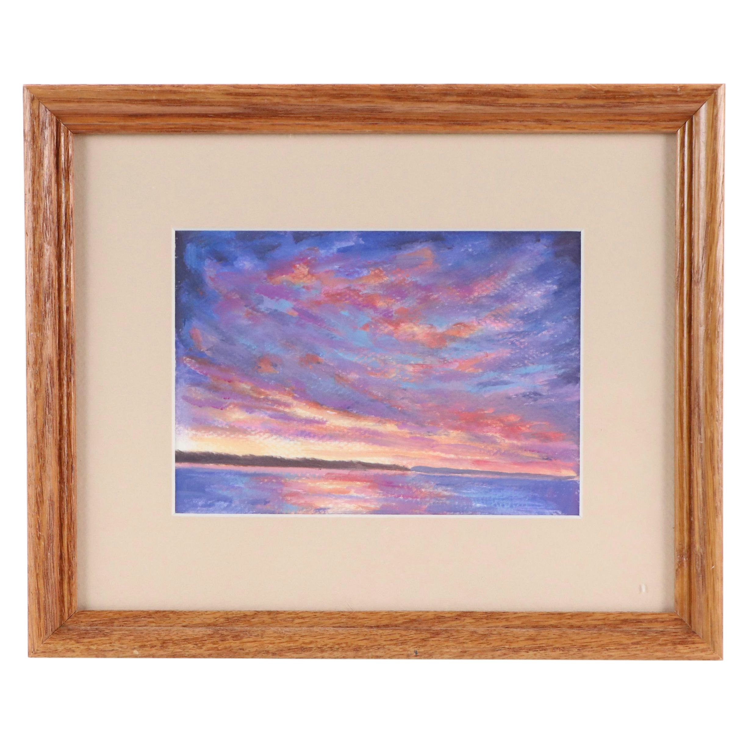 Sunset Landscape Oil Painting