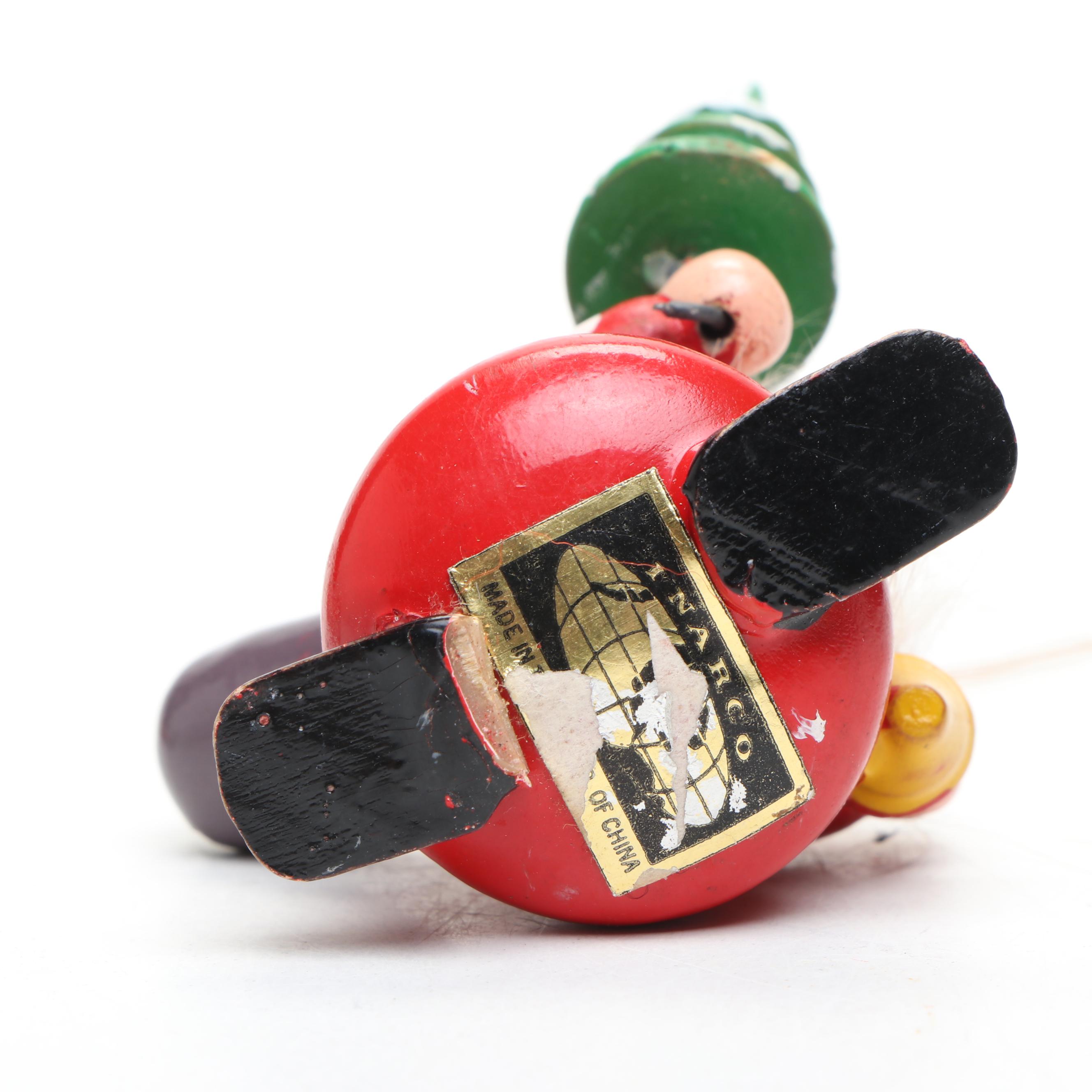 Inarco and More Wooden and Corn Husk Christmas Tree Ornaments