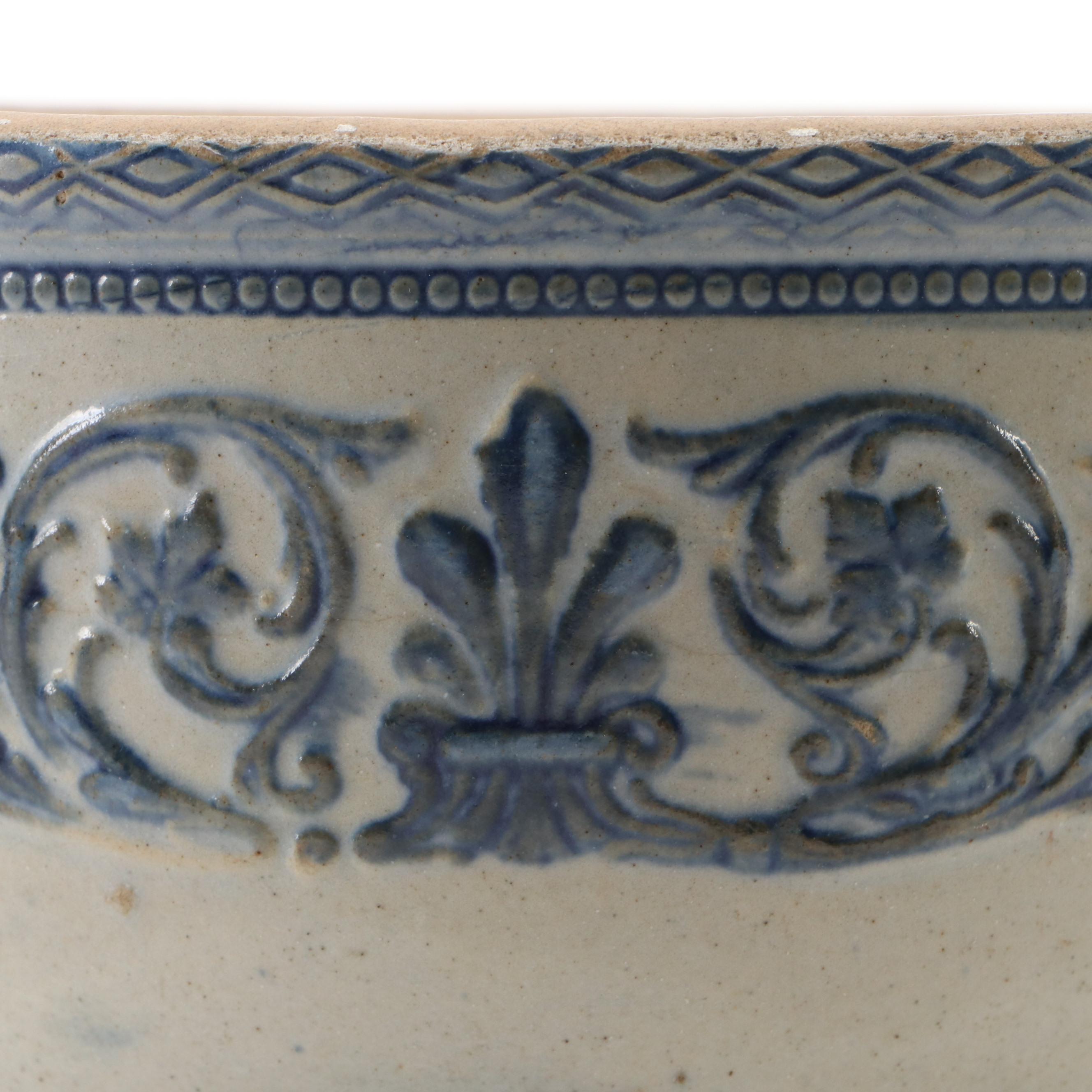 Old Sleepy Eye Pottery Salt Glazed Stoneware Bowl, Early 20th Century