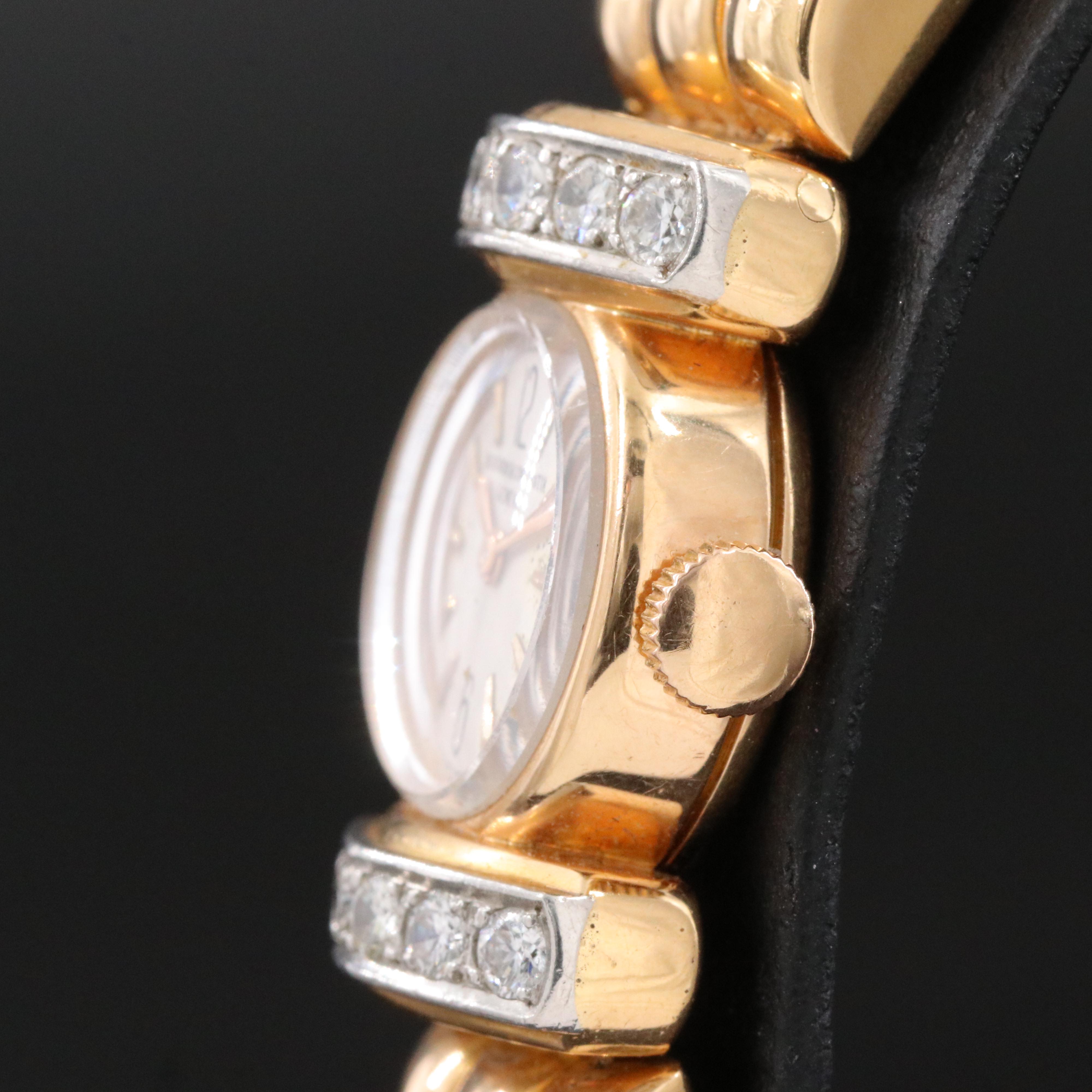 Vacheron Constantin 18K Gold & Diamond Vintage Cocktail Watch c.1960s
