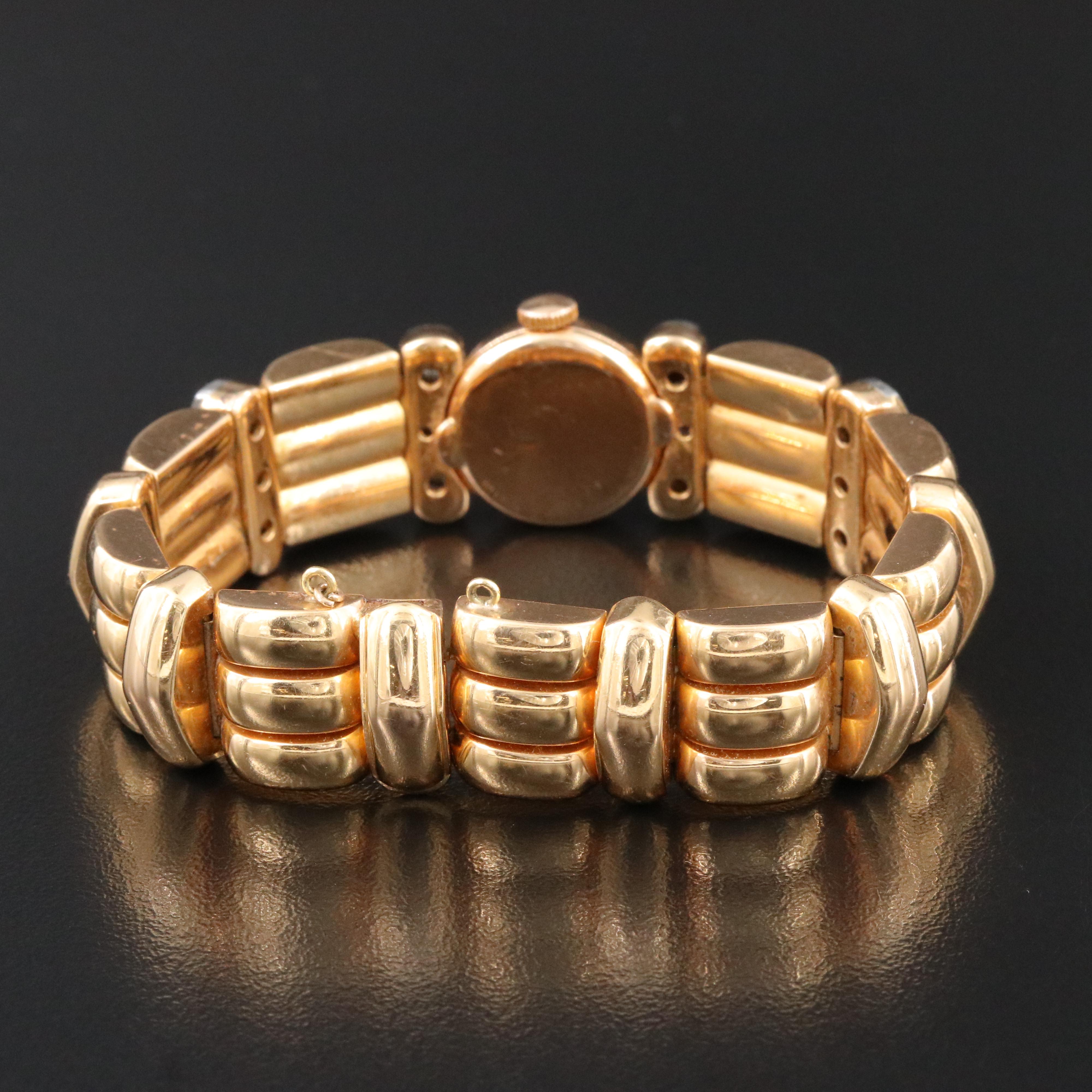 Vacheron Constantin 18K Gold & Diamond Vintage Cocktail Watch c.1960s