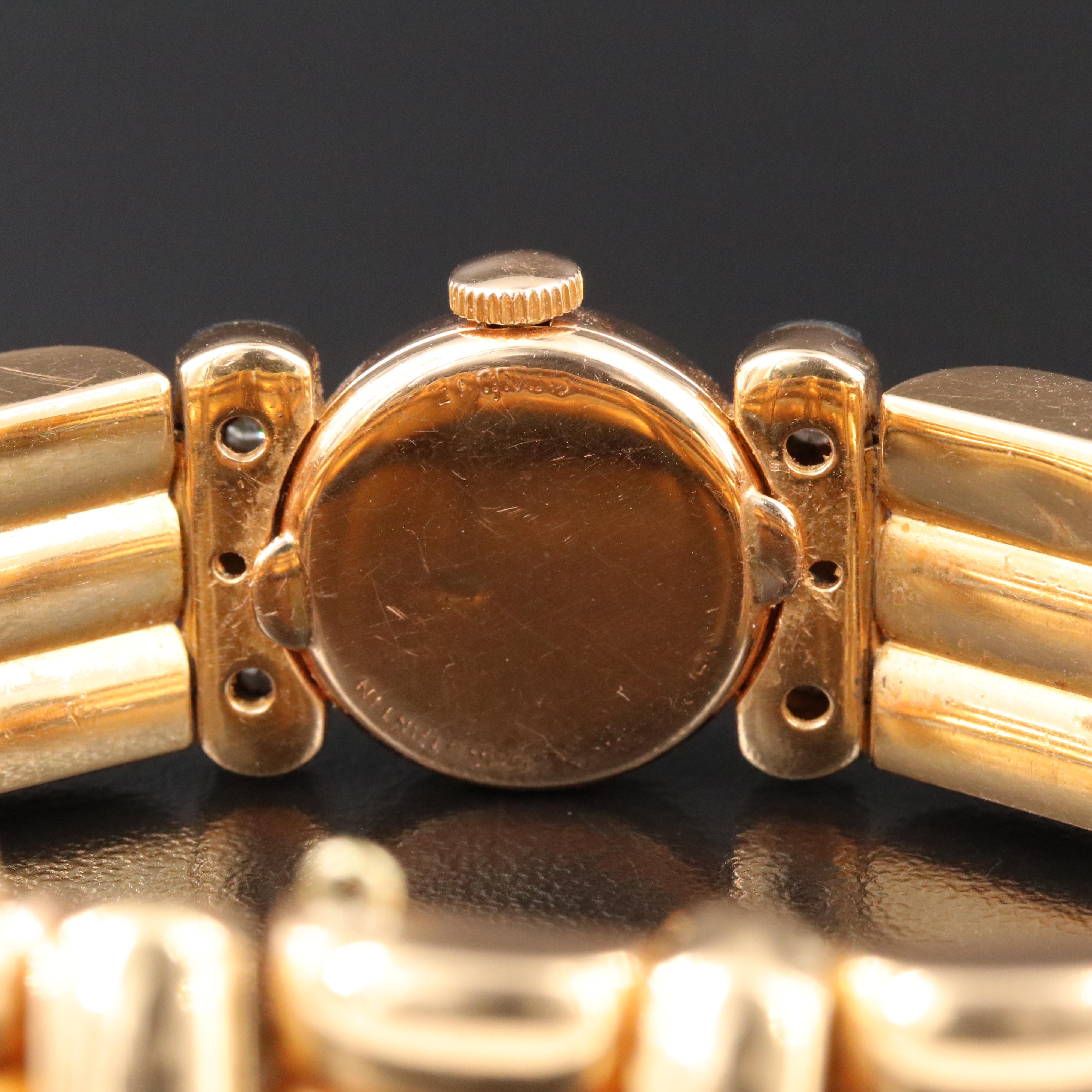 Vacheron Constantin 18K Gold & Diamond Vintage Cocktail Watch c.1960s