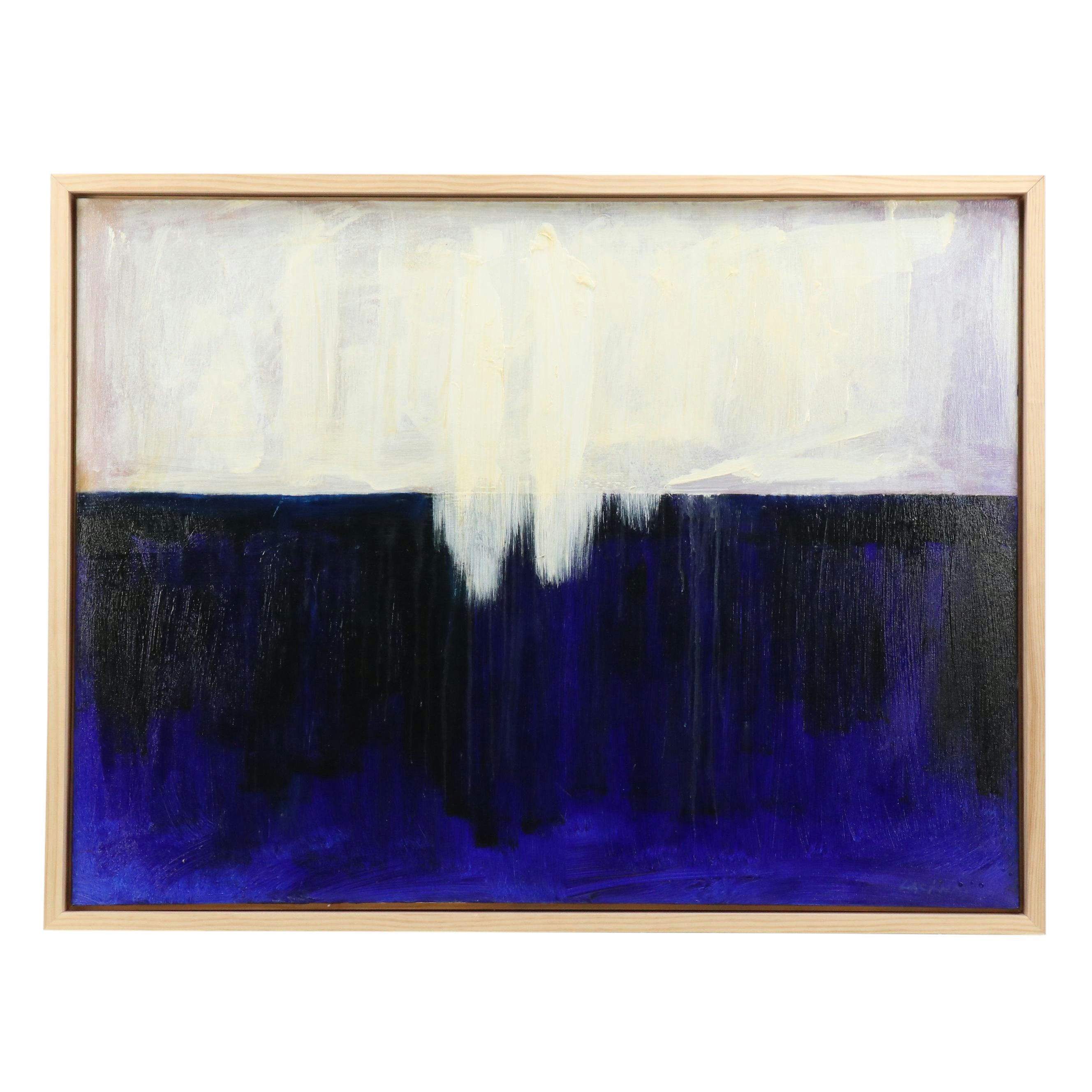 Robert R. Lackney Abstract Acrylic Painting "Awake," 21st Century