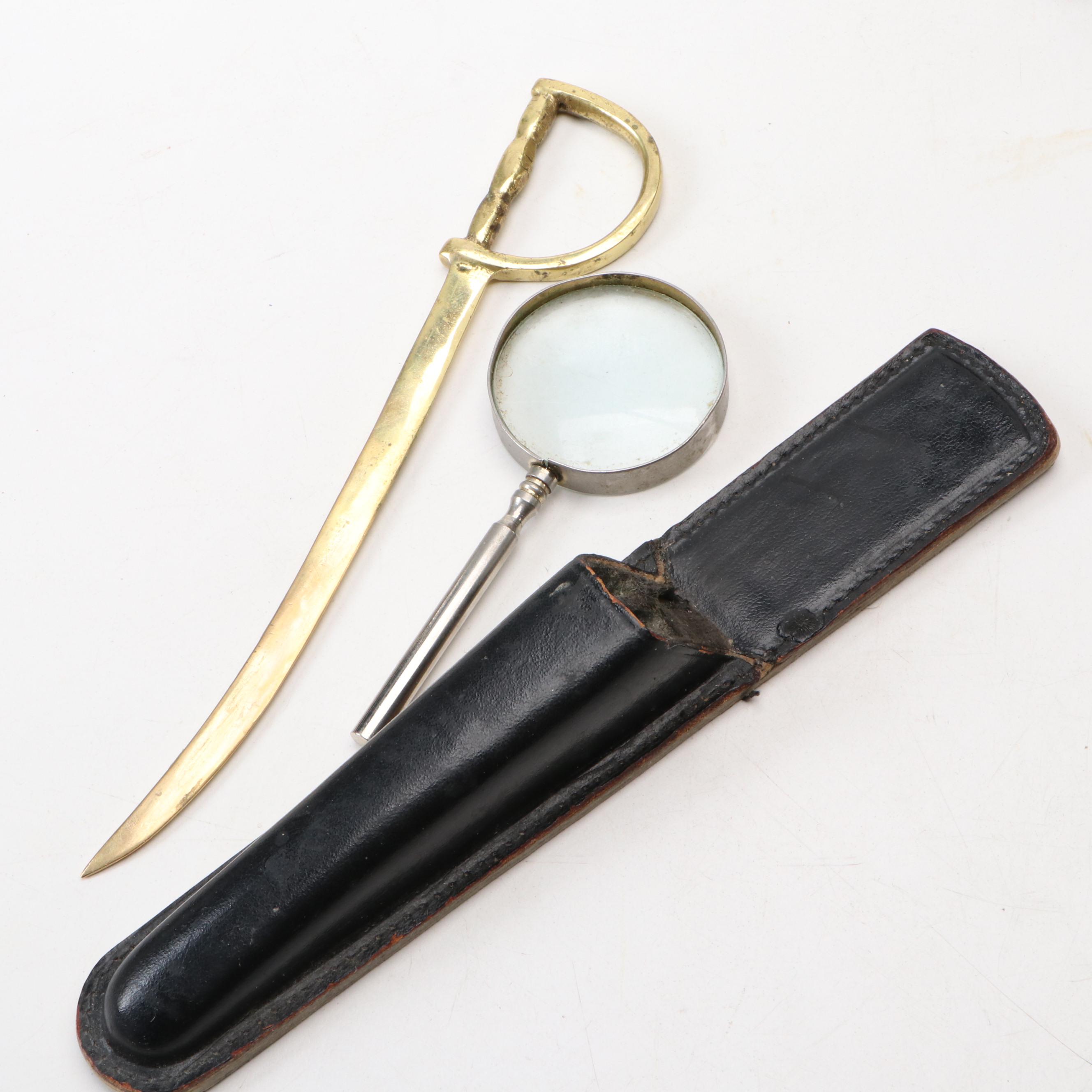 Banker's Lamp, French Horn Bookends, Duck Tray, and More