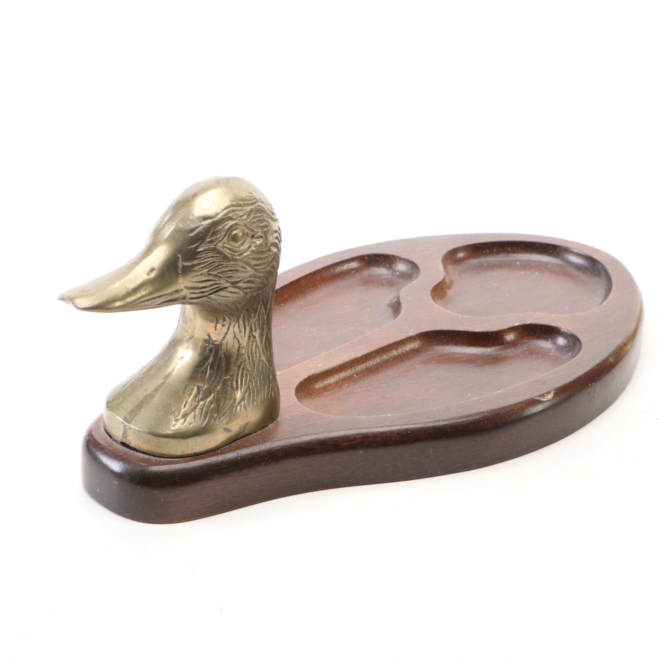 Banker's Lamp, French Horn Bookends, Duck Tray, and More