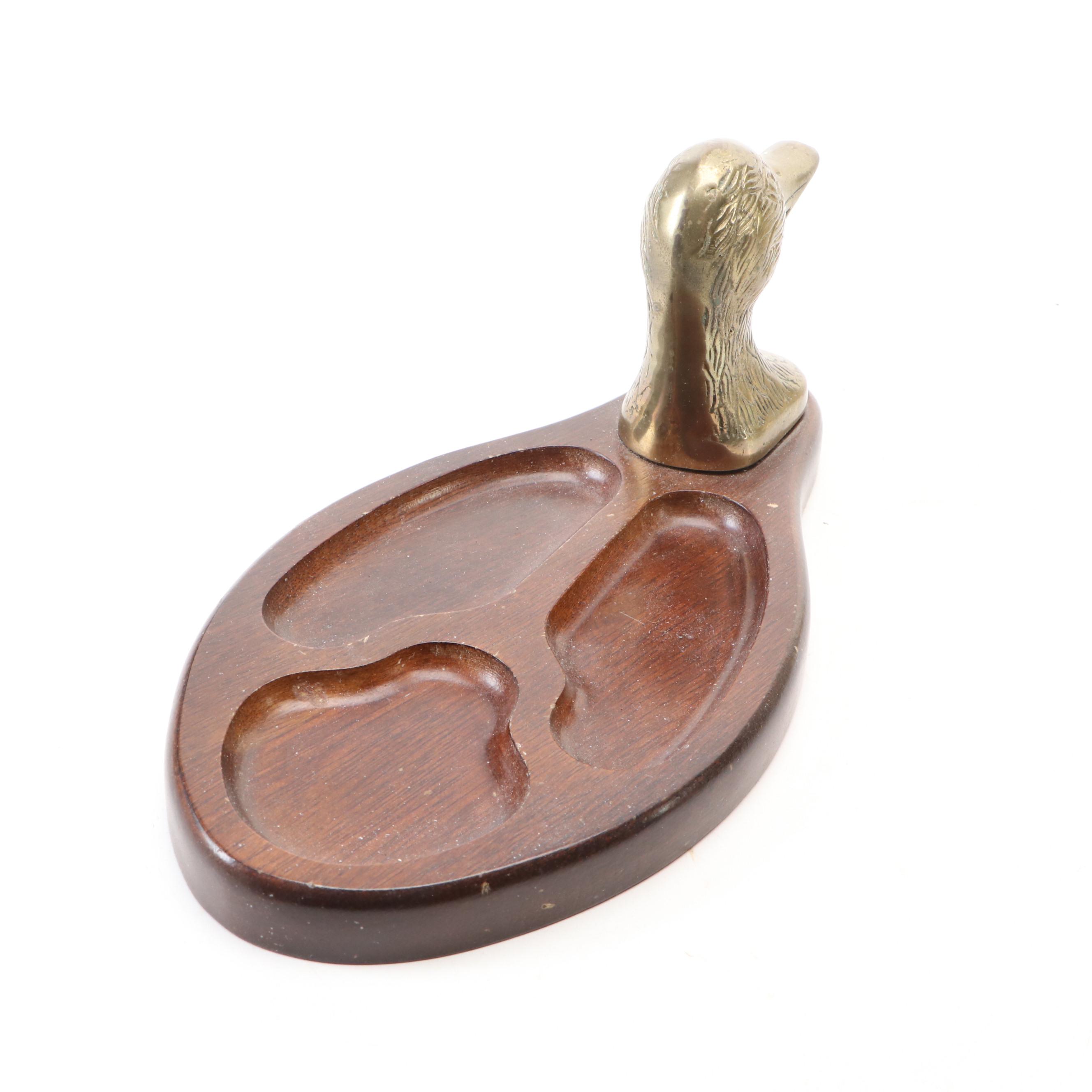 Banker's Lamp, French Horn Bookends, Duck Tray, and More