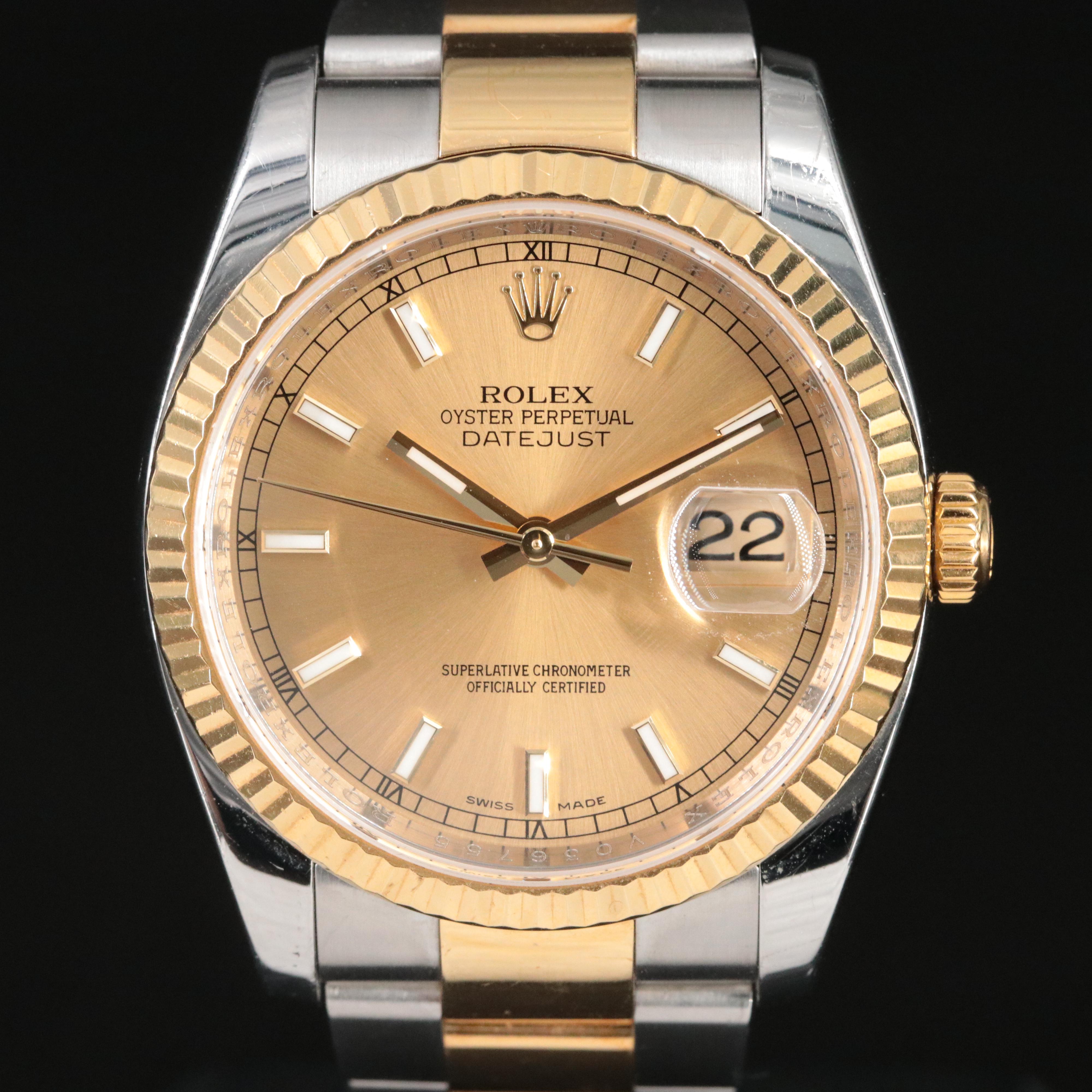 2008 Rolex Datejust 116233 36mm Watch