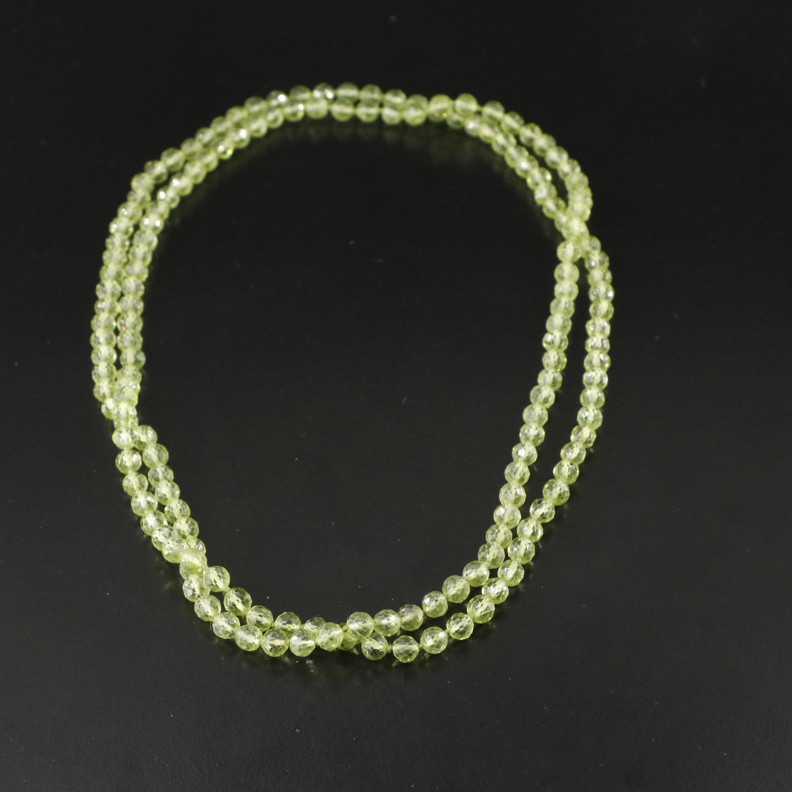 Garnet and Peridot Necklaces Featuring 14K Accents