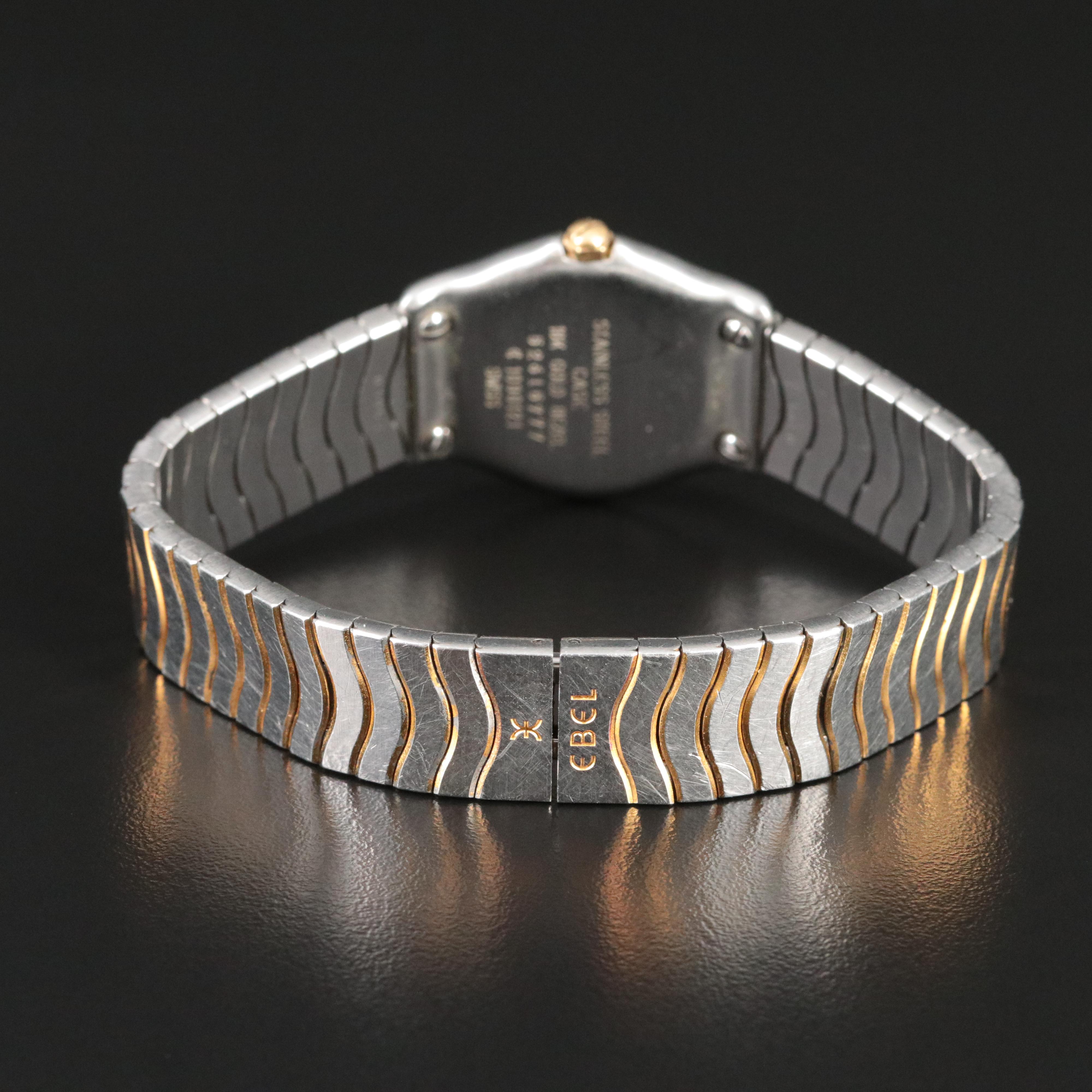 Ebel Classic Wave Mother-of-Pearl Dial 18K and Stainless Steel 1090121 Watch