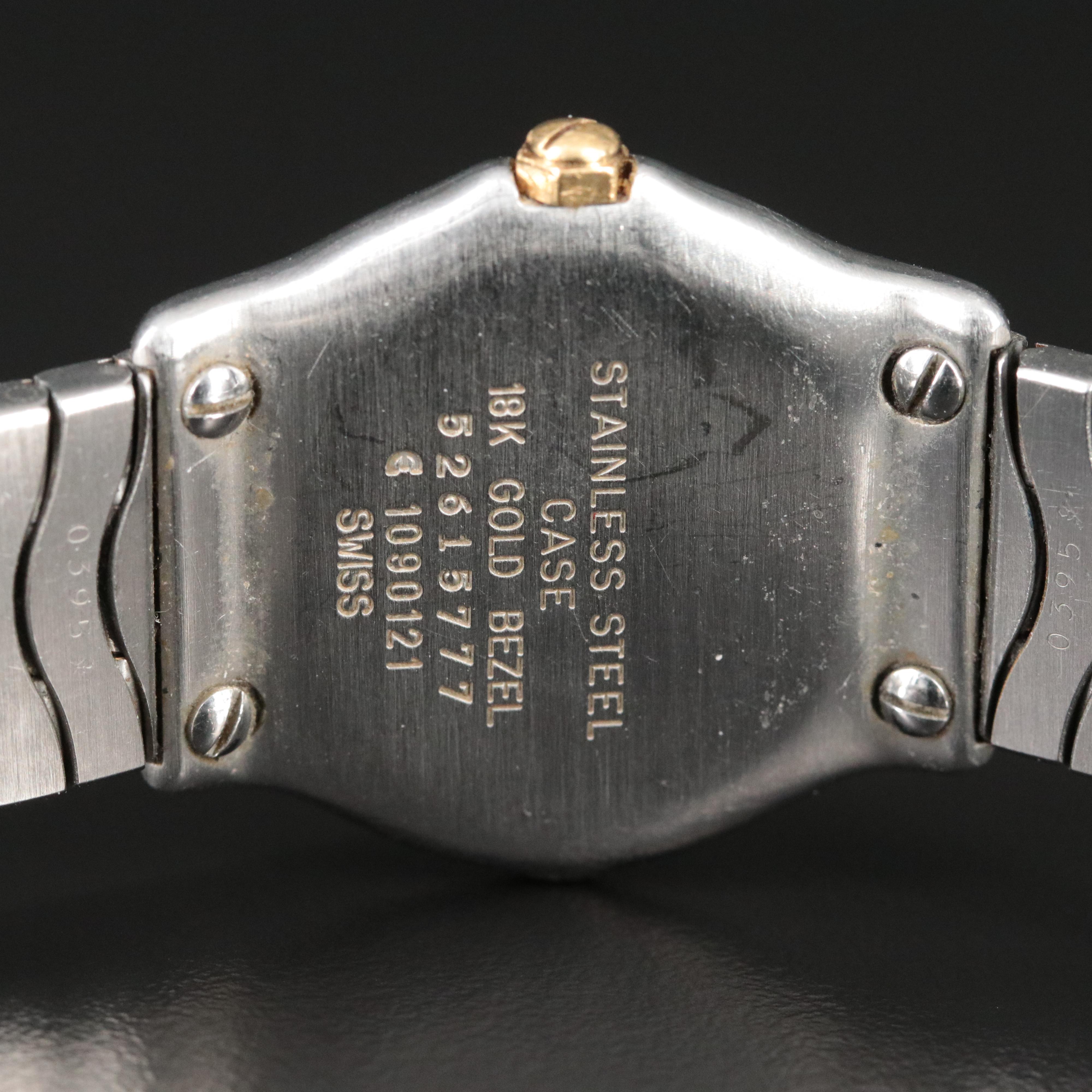 Ebel Classic Wave Mother-of-Pearl Dial 18K and Stainless Steel 1090121 Watch