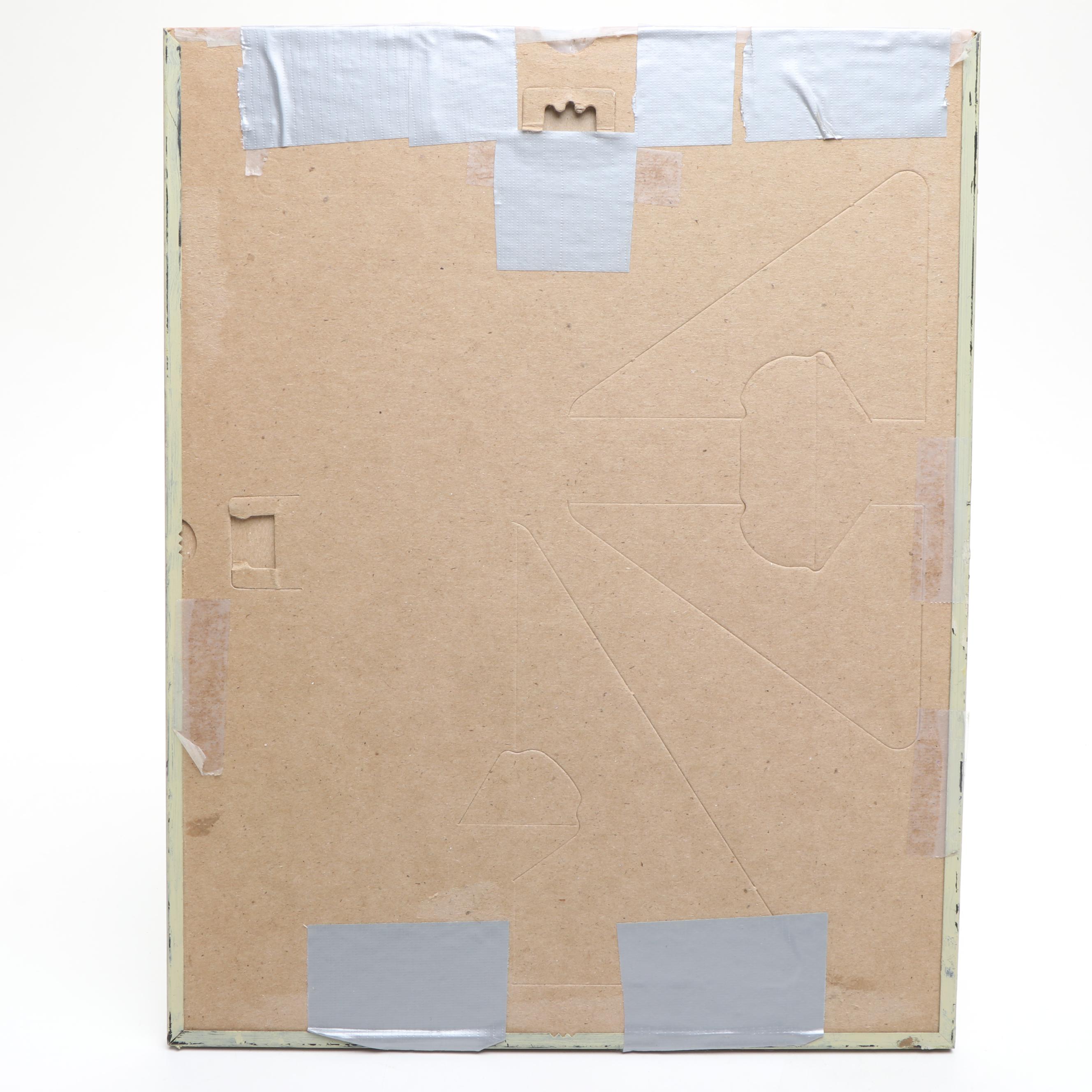 Ivory Soap Framed Ad with Ivory, Wards, Werk's and Other Wrapped Soap Bars