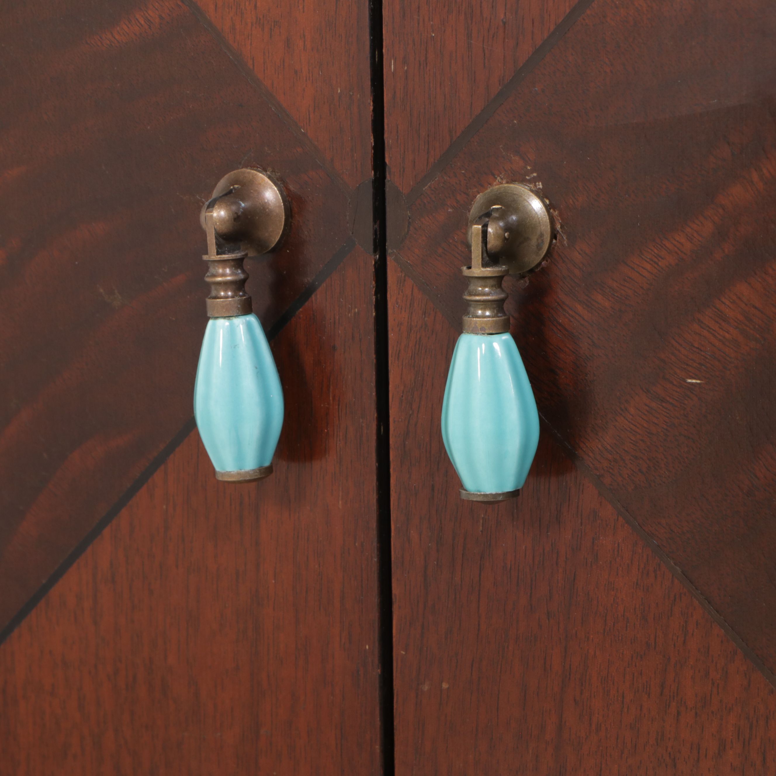 Mahogany Free-Standing Radio Cabinet