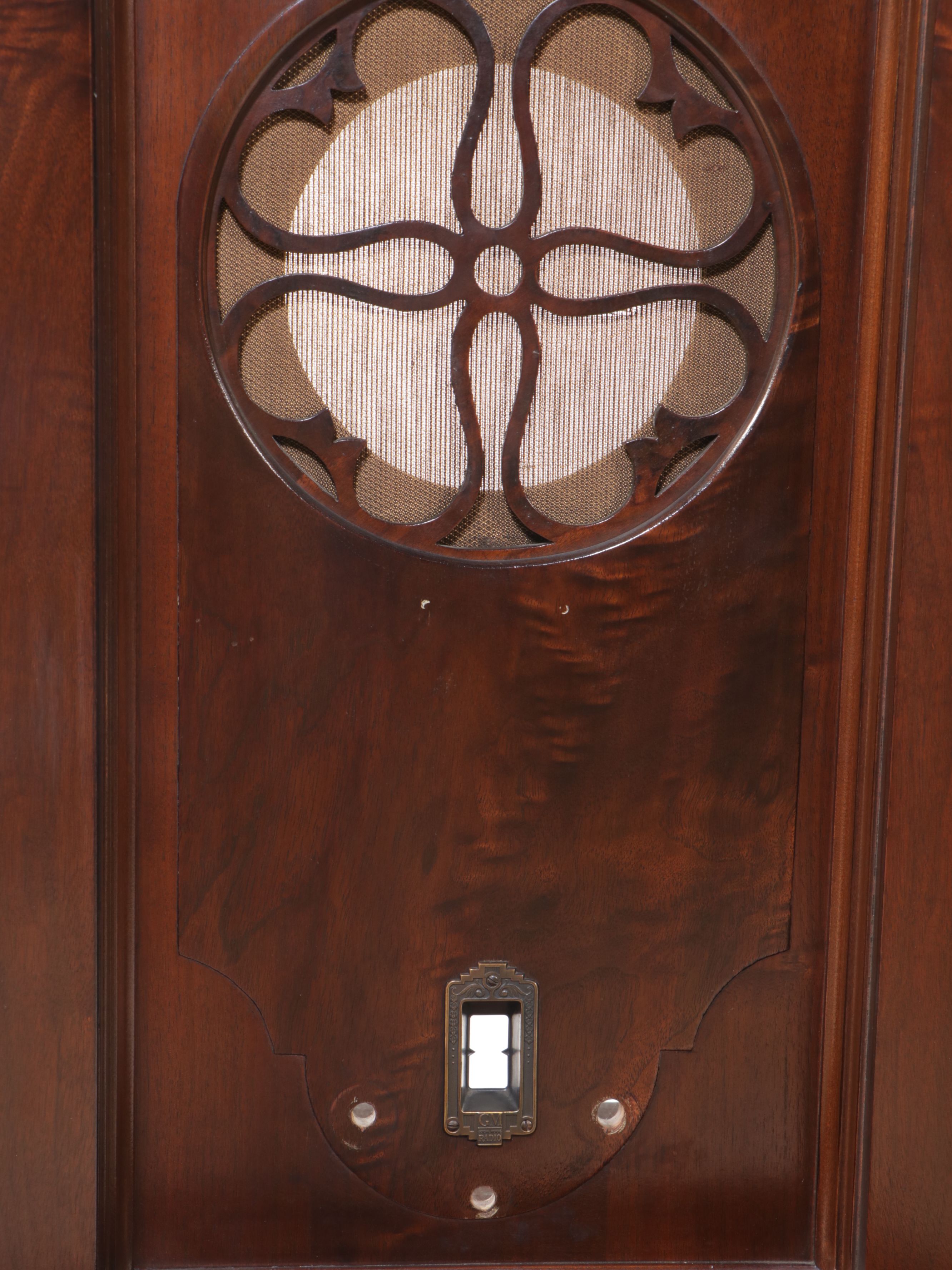 Mahogany Free-Standing Radio Cabinet