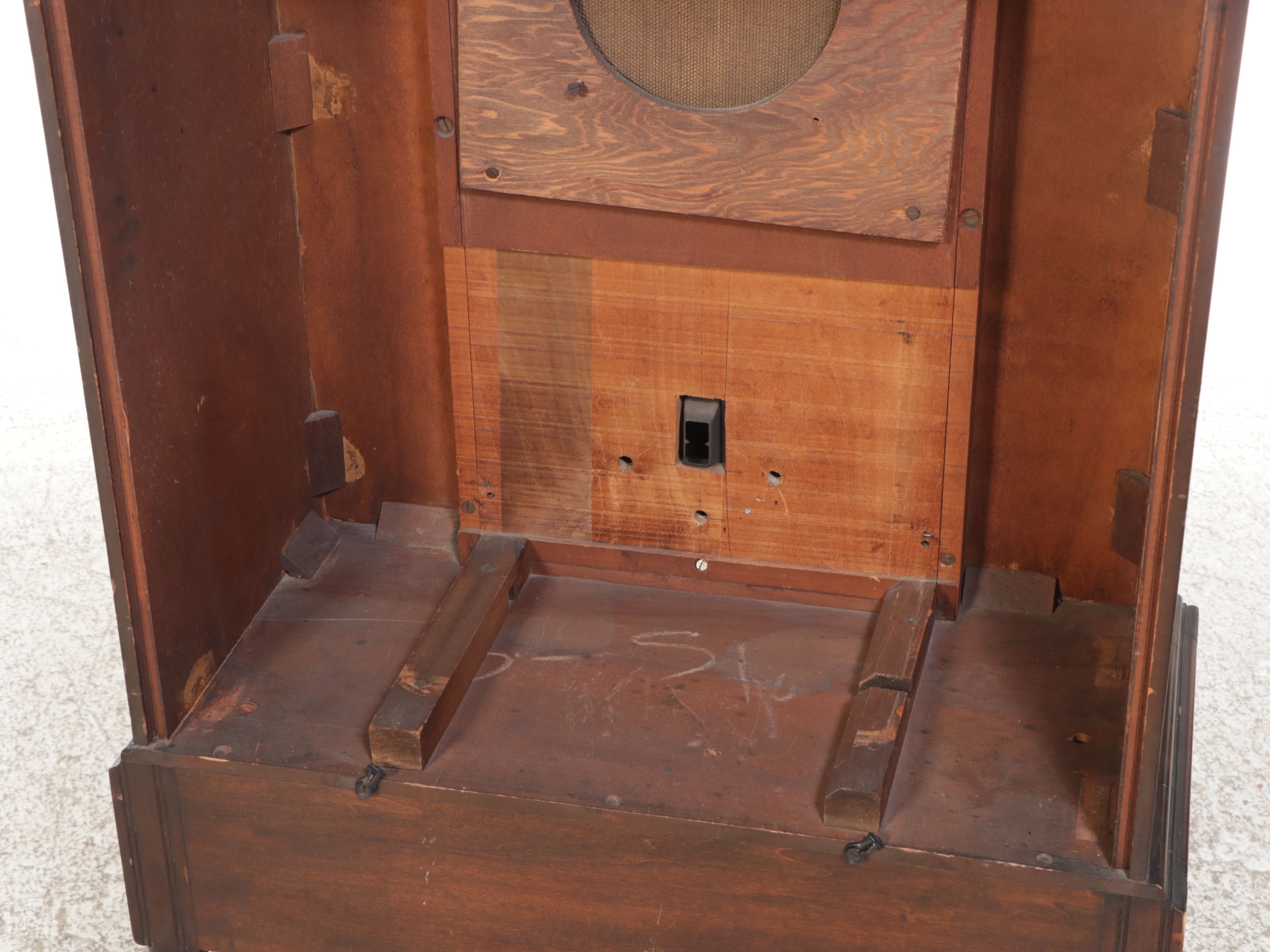 Mahogany Free-Standing Radio Cabinet