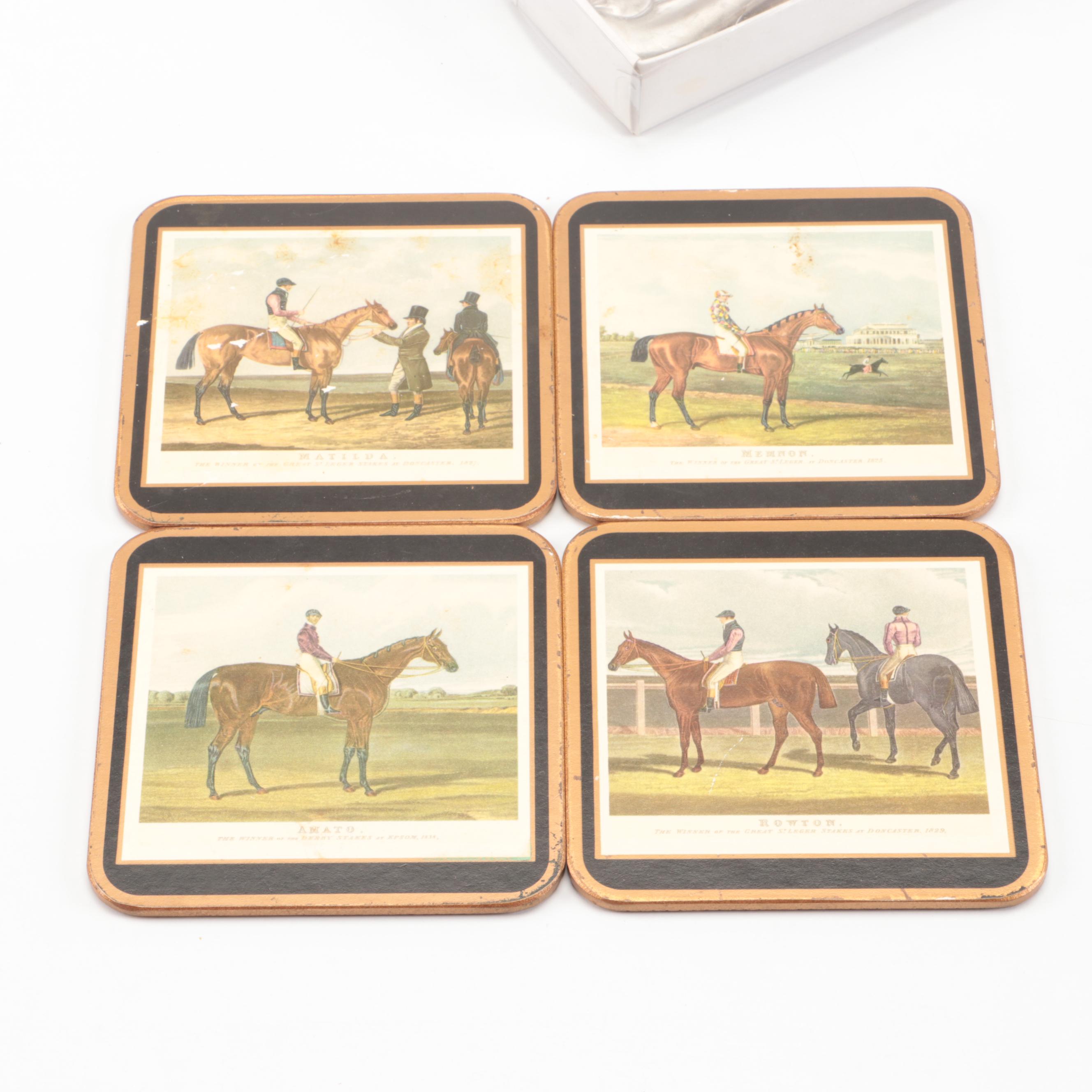 Equestrian Serveware and Décor Featuring Pimpernel "English Hunting" Coasters