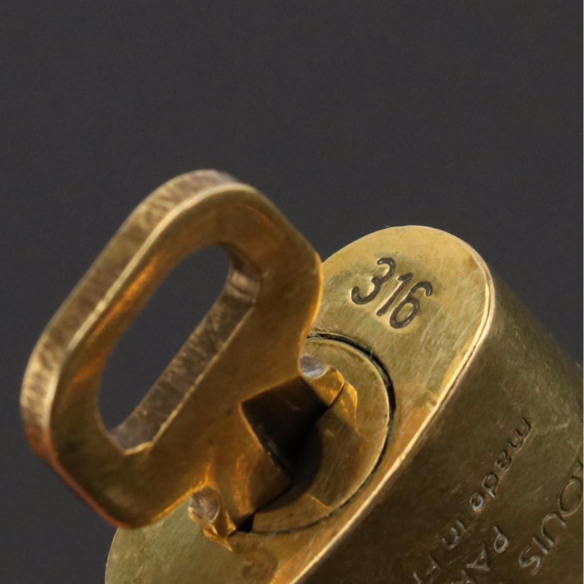 Louis Vuitton 300-Series Brass Padlock and Key Sets