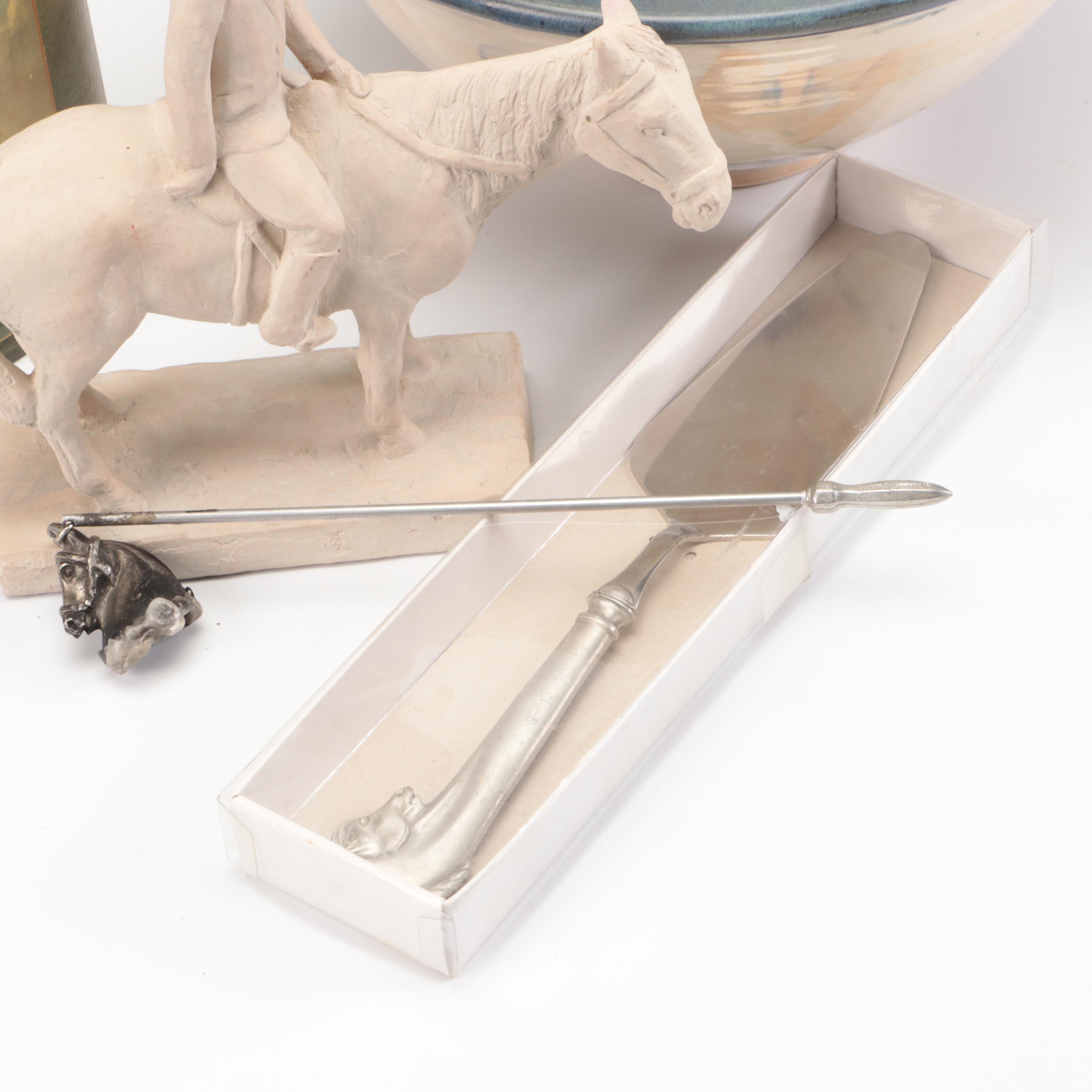 Equestrian Serveware and Décor Featuring Pimpernel "English Hunting" Coasters