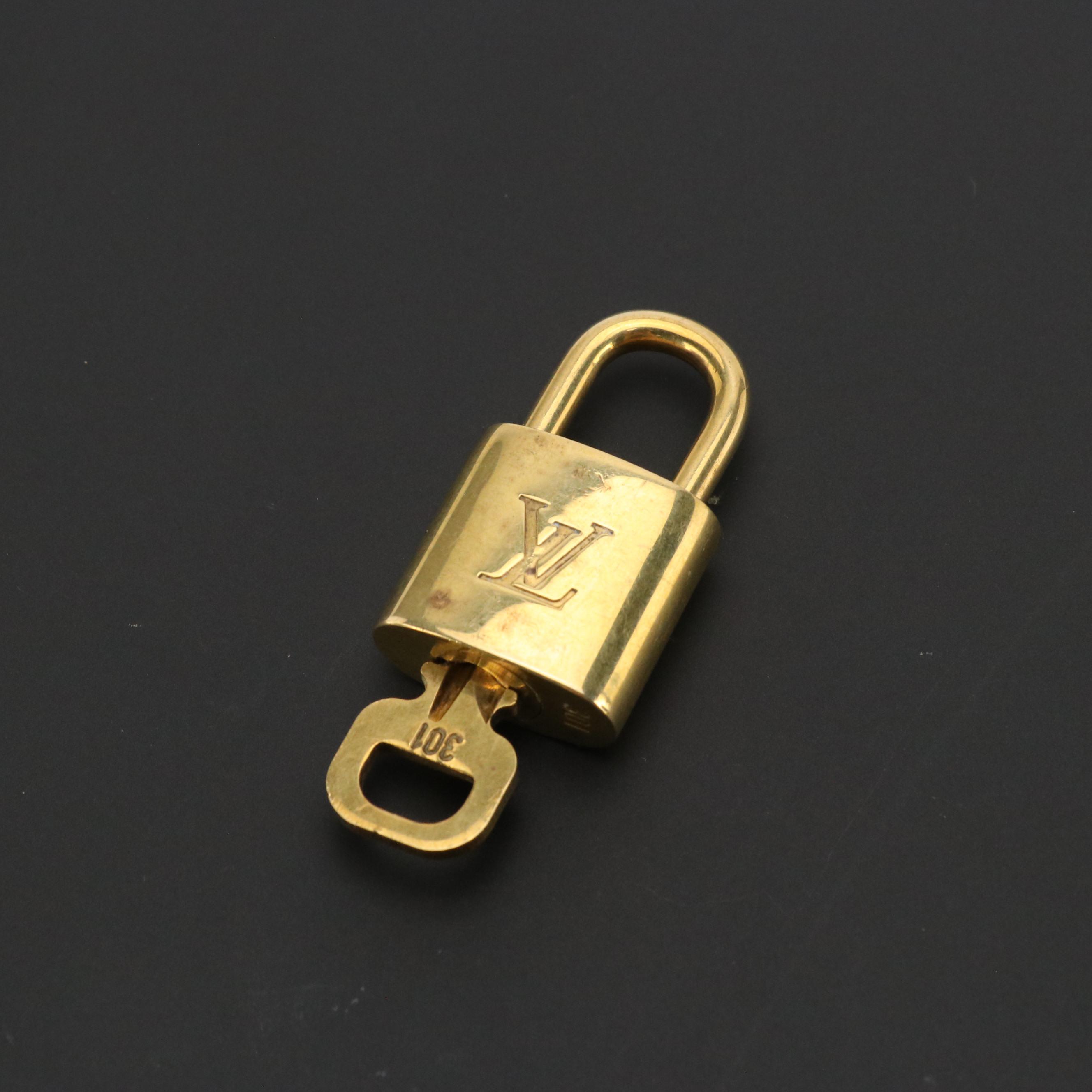 Louis Vuitton 300-Series Brass Padlock and Key Sets