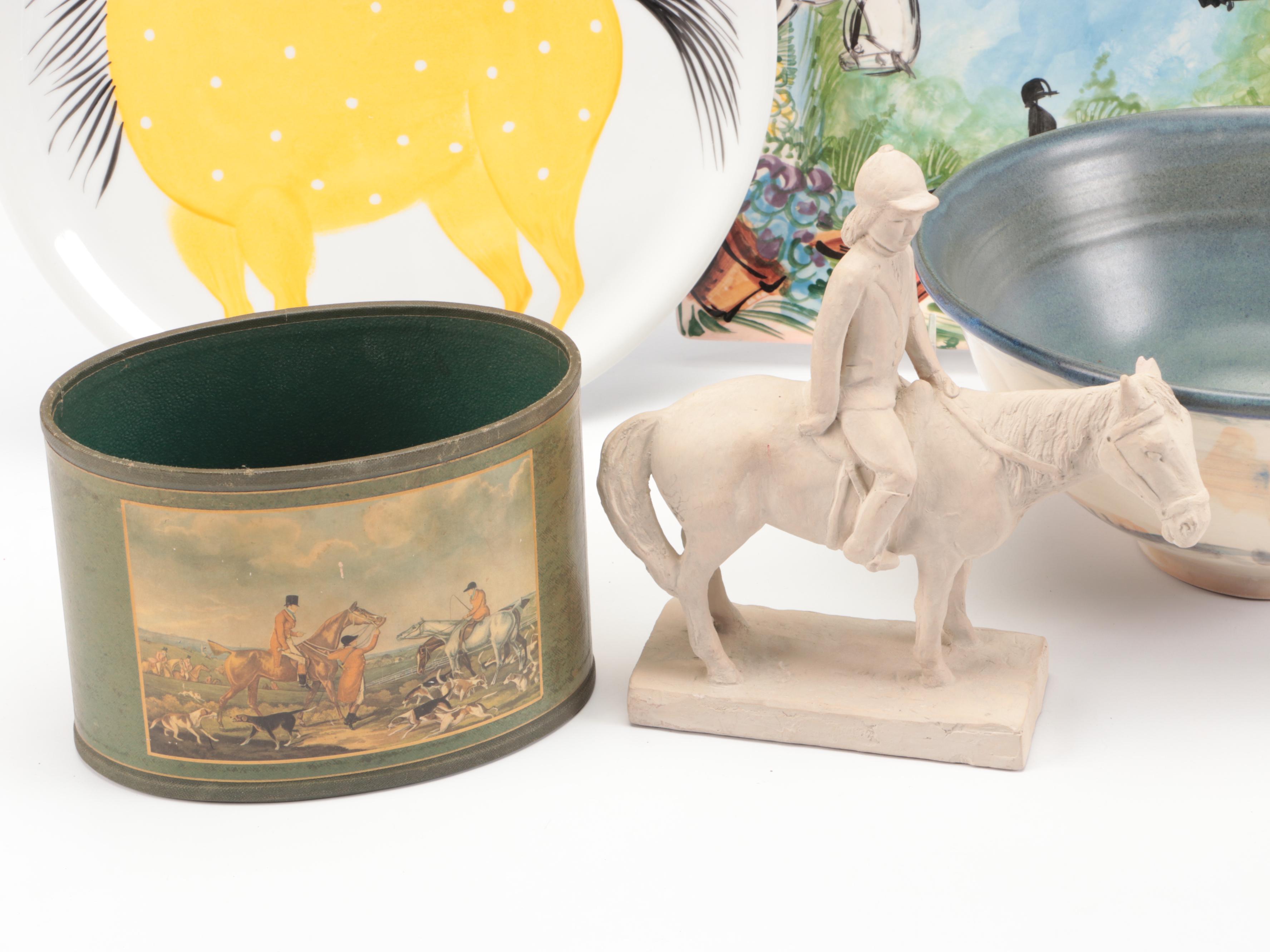 Equestrian Serveware and Décor Featuring Pimpernel "English Hunting" Coasters