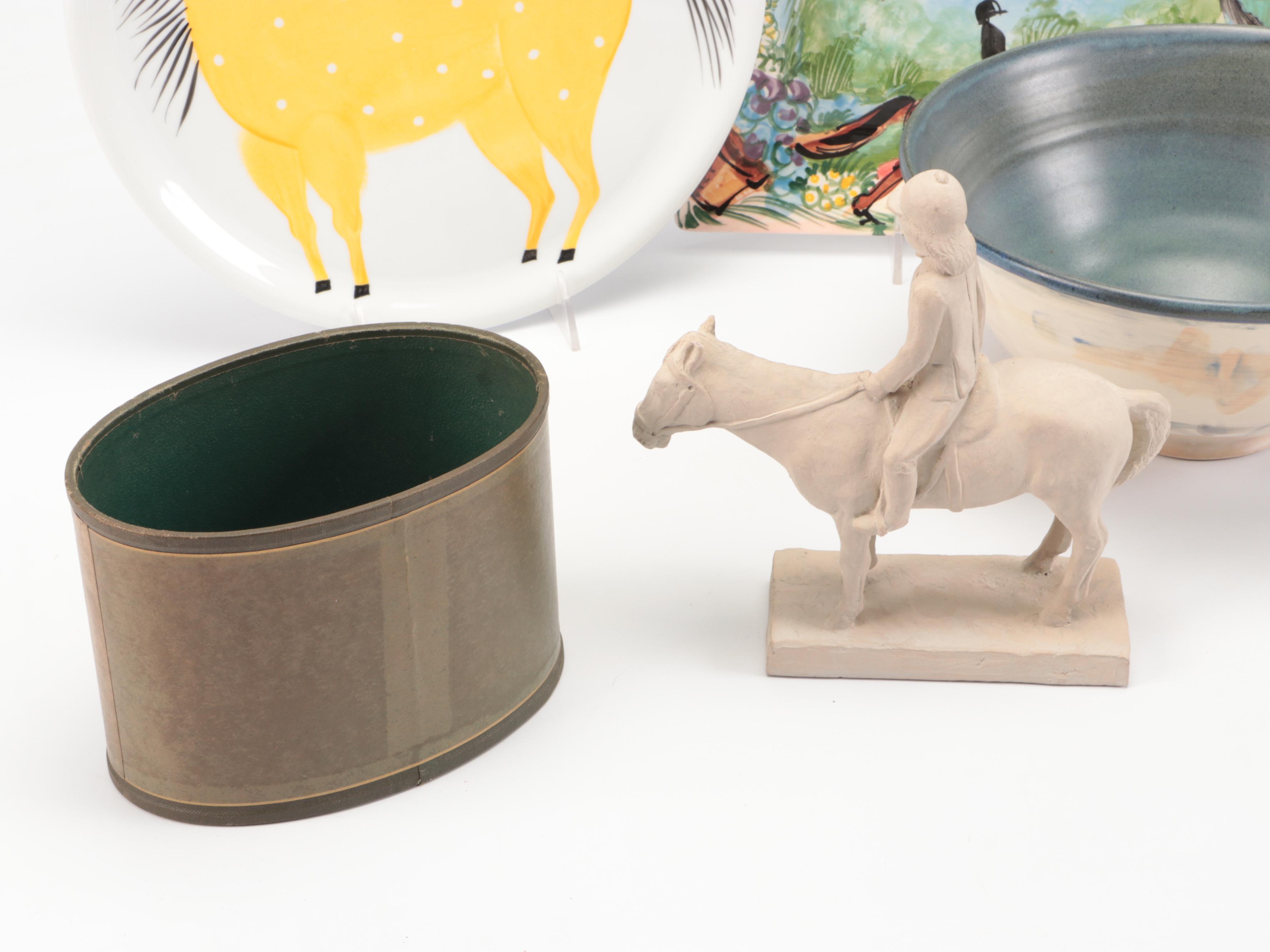 Equestrian Serveware and Décor Featuring Pimpernel "English Hunting" Coasters