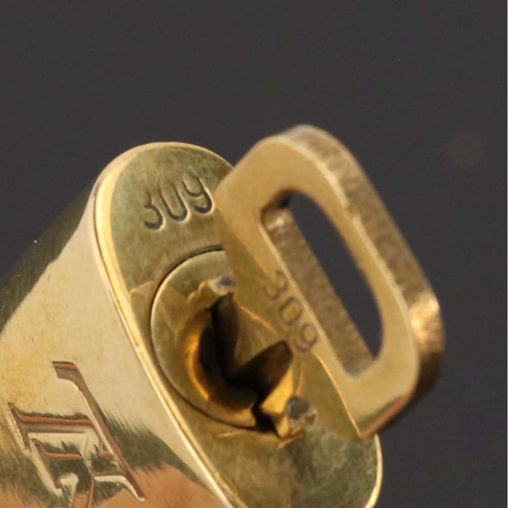 Louis Vuitton 300-Series Brass Padlock and Key Sets