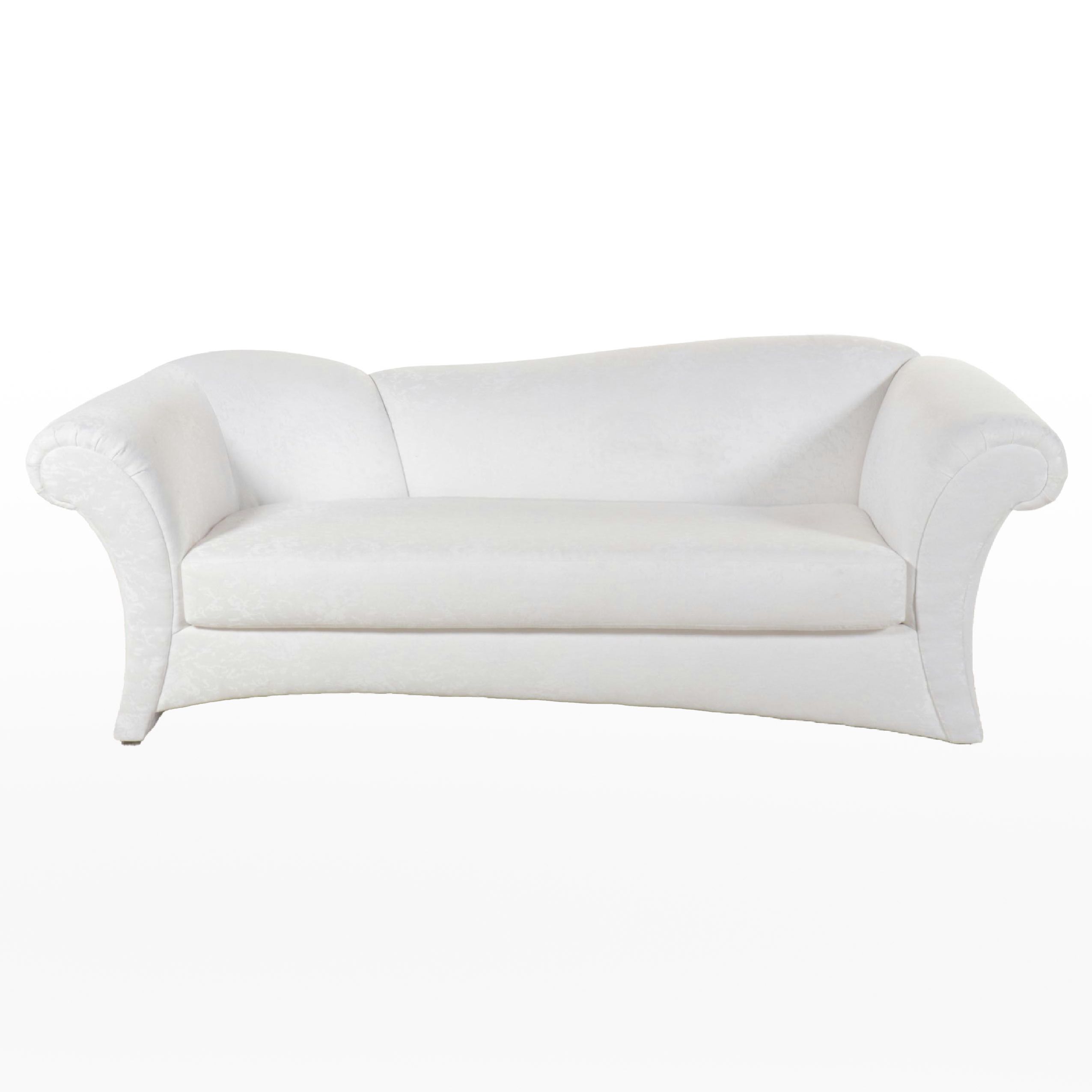 Carson's White Upholstered Sofa