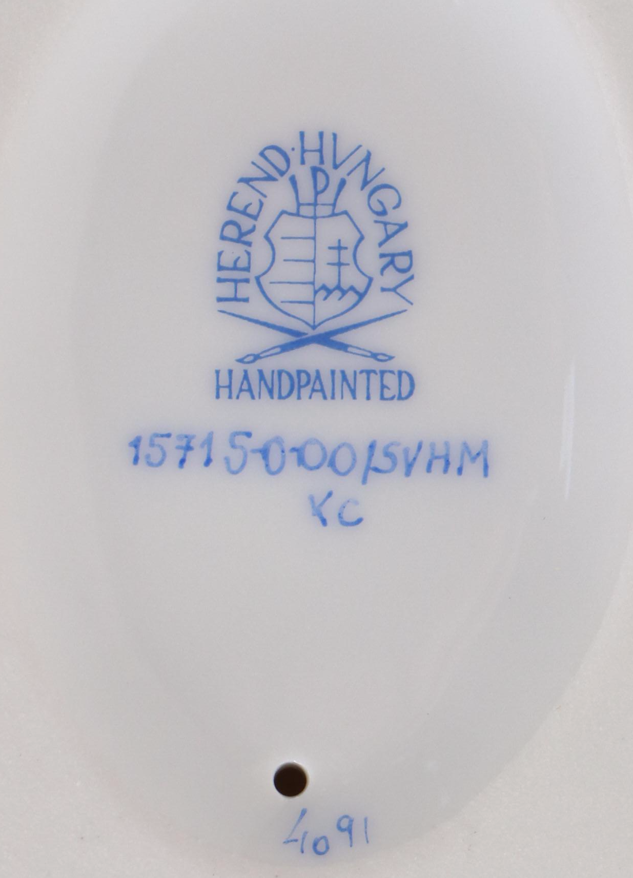 Herend Rust Fishnet with Gold "Horse Bust" Porcelain Figurine