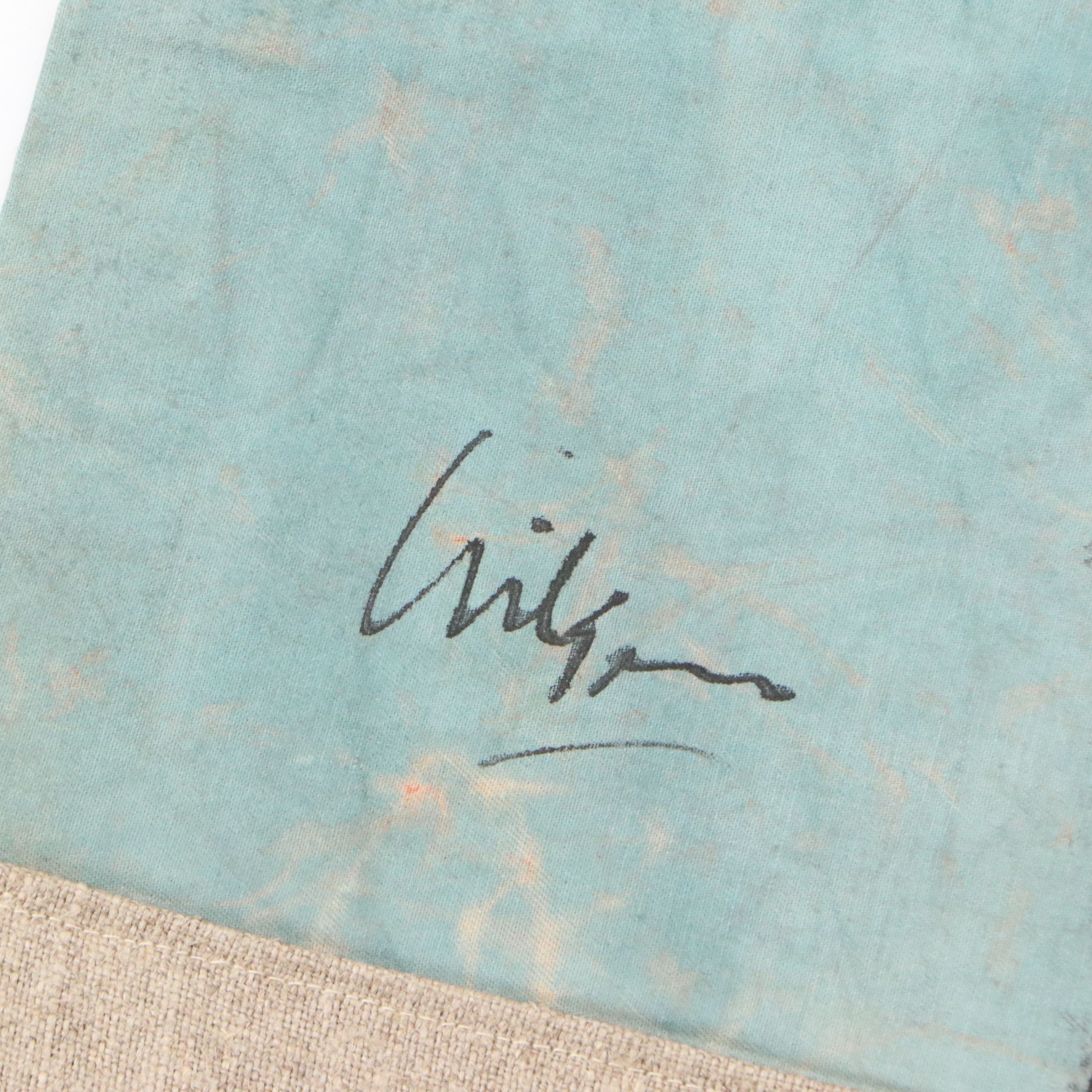 Harry Hilson Batik Abstract Landscape Tapestry