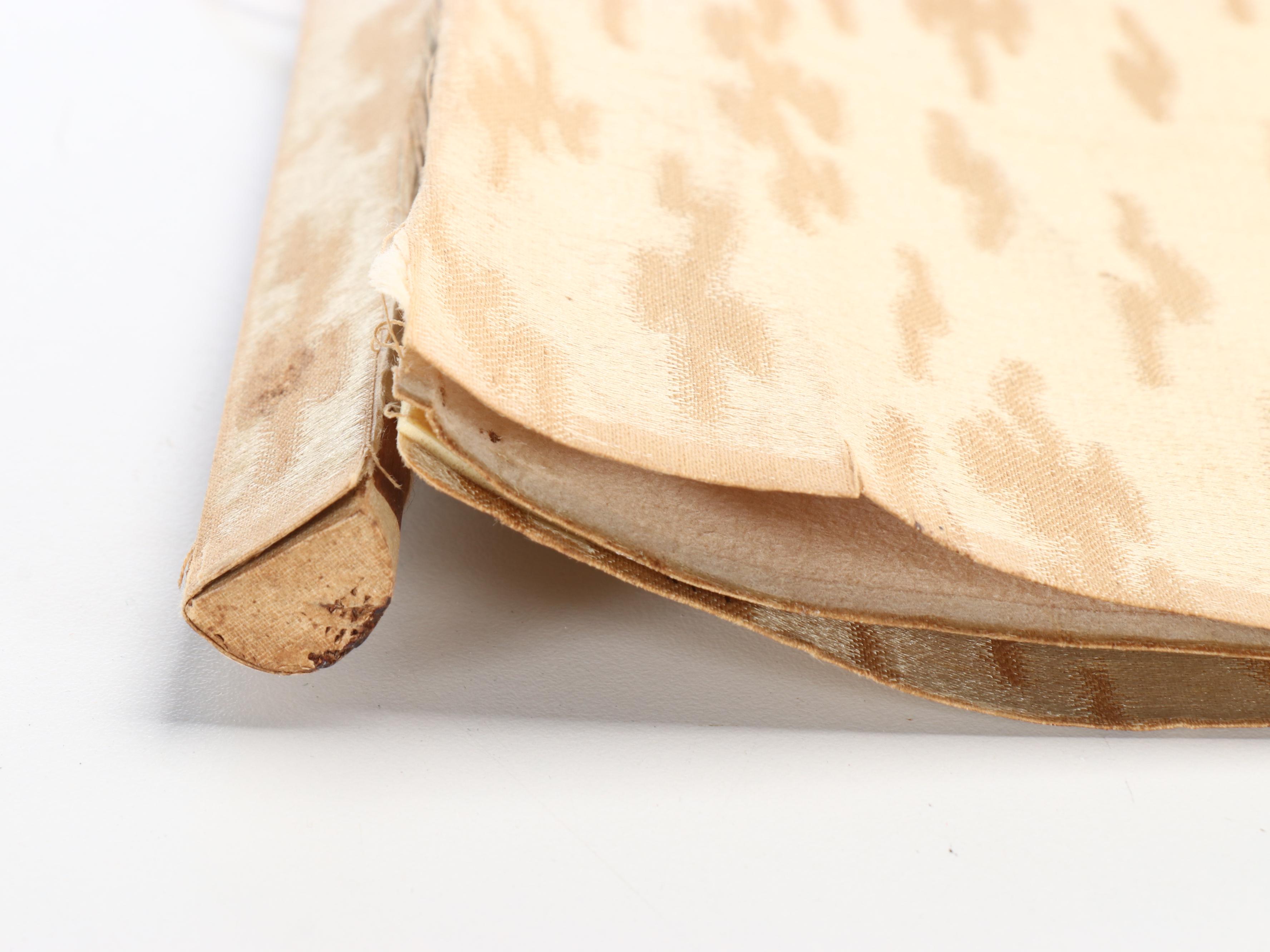 Antique Japanese Kakejiku Scroll Painting of Black Peony and Butterflies