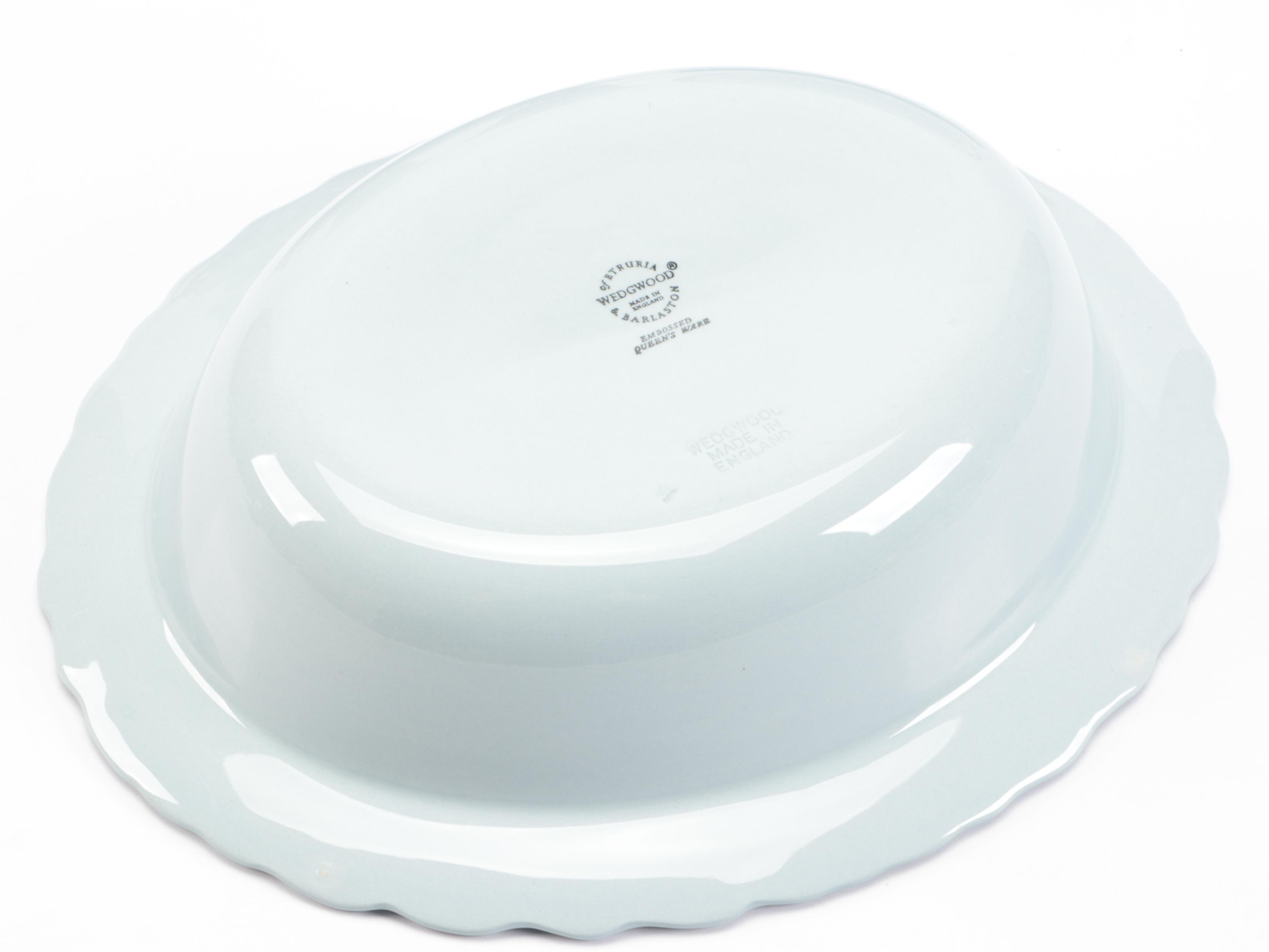 Wedgwood "Cream on Lavender" Shell Edge Table Accessories and Dinnerware