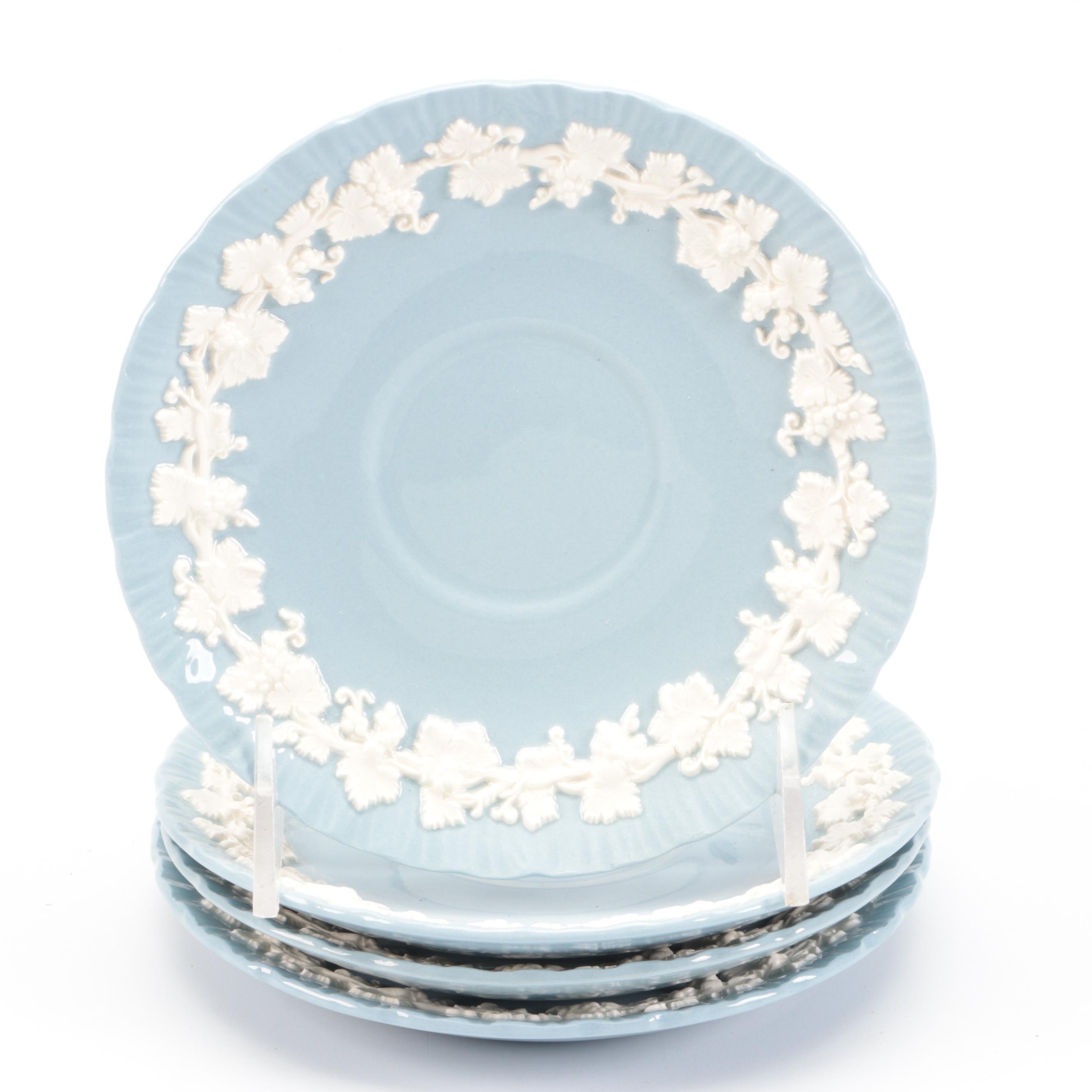 Wedgwood "Cream on Lavender" Shell Edge Table Accessories and Dinnerware