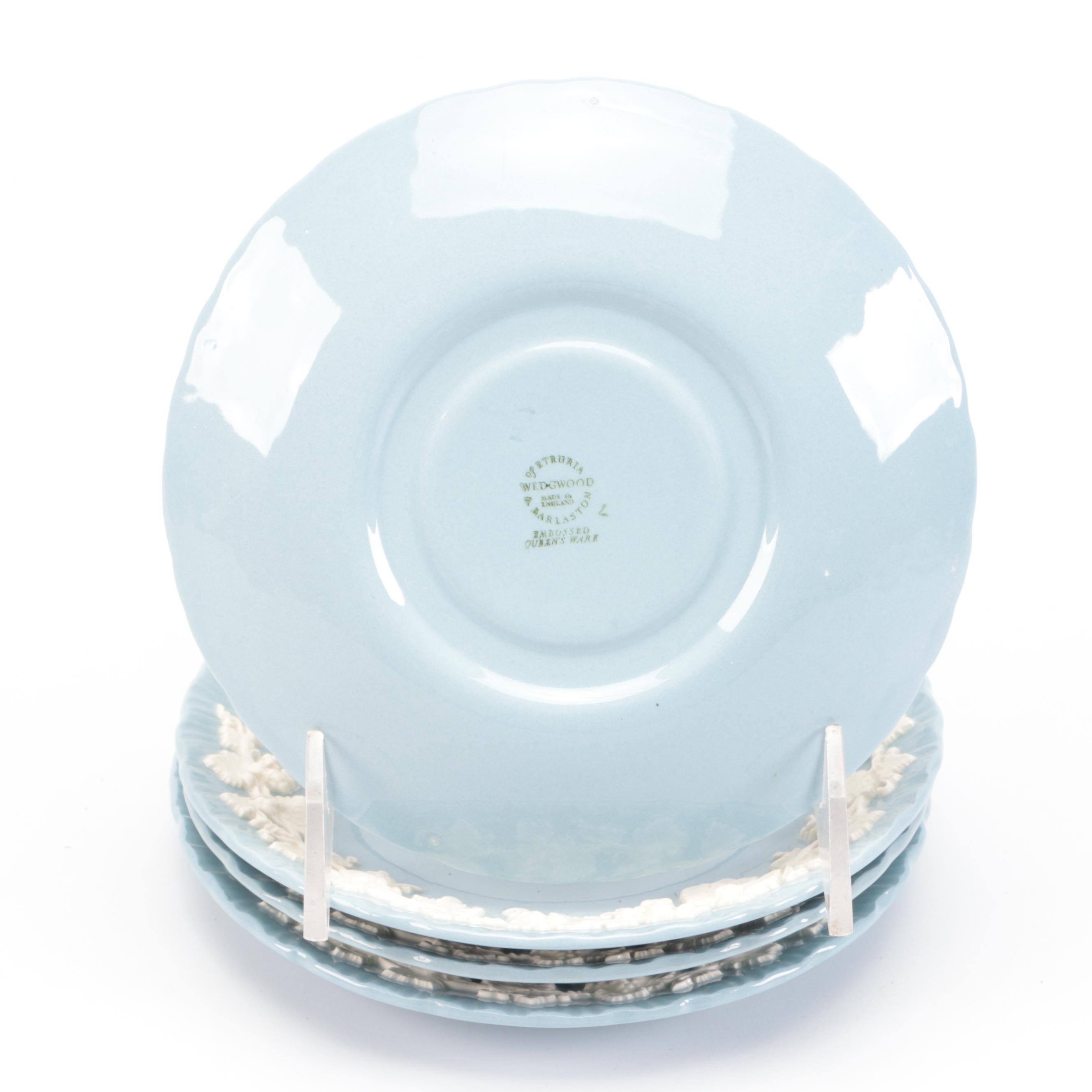 Wedgwood "Cream on Lavender" Shell Edge Table Accessories and Dinnerware