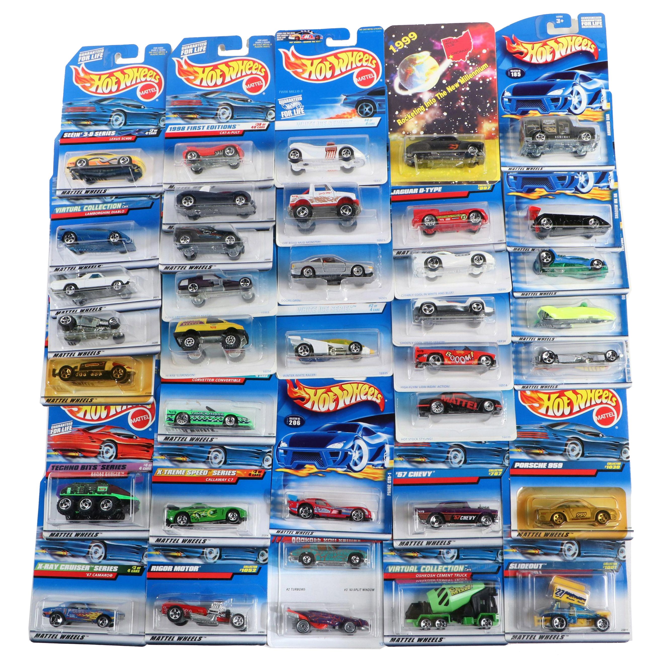 Hot Wheels "Lexus SC400," "Jaguar D-Type" and More Diecast Toy Cars