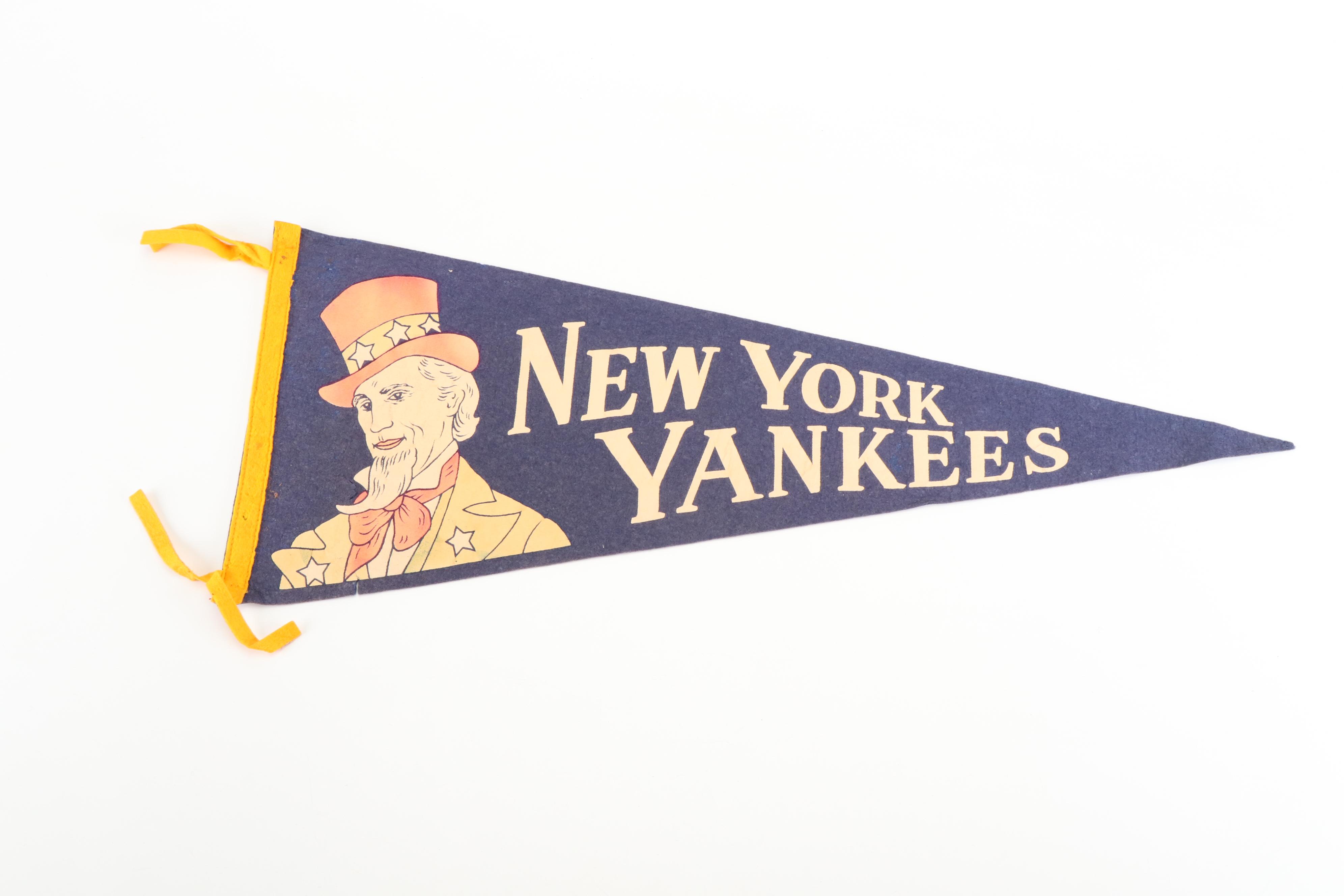 New York Yankees, Boston Red Sox, and More Baseball Pennants, Mid-20th Century